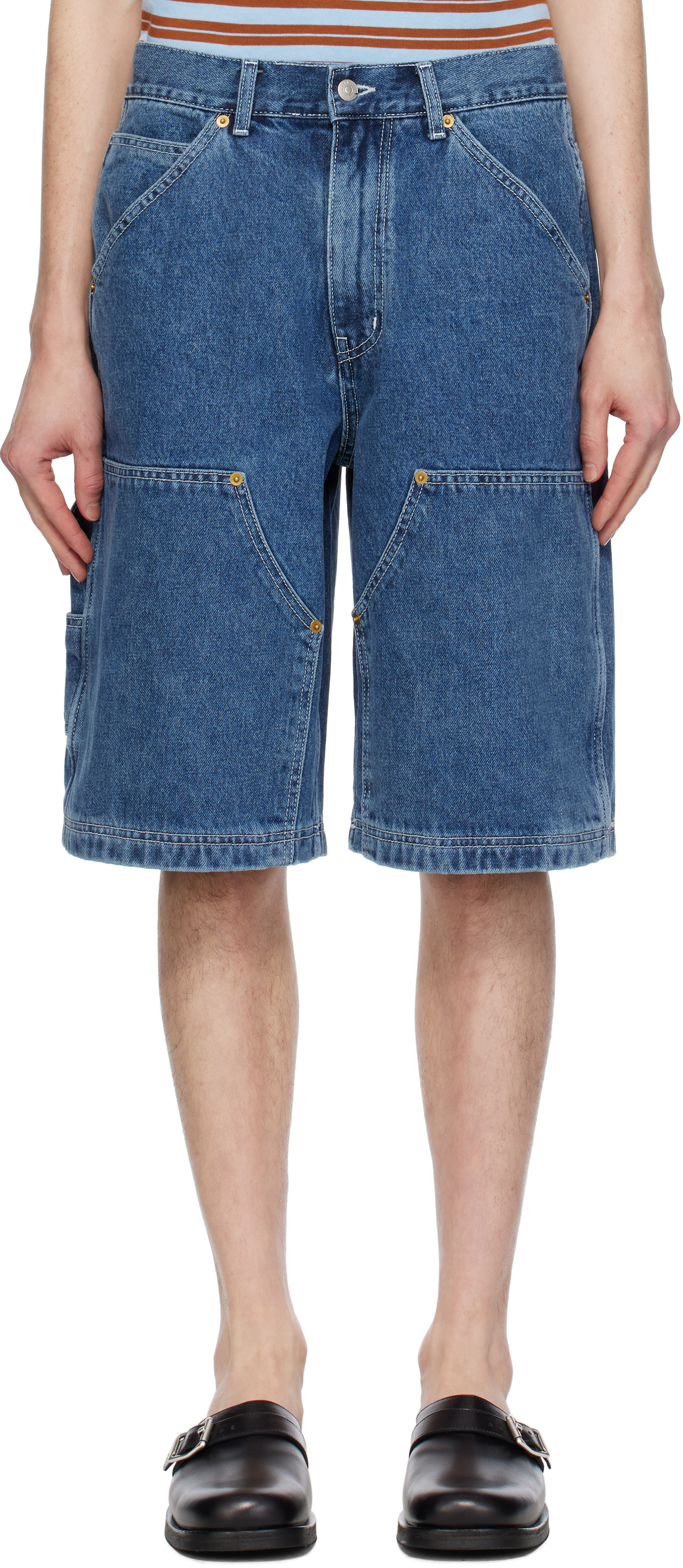 Blue James Carpenter Denim Shorts