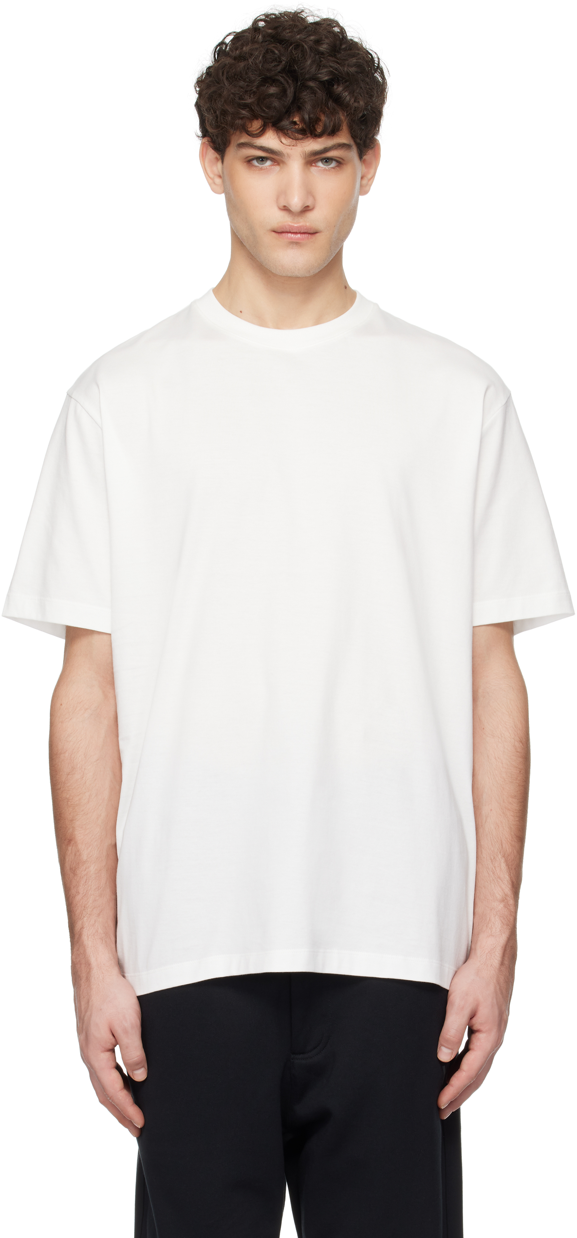 Tシャツ・カットソー Y-3 MAN REGULAR SHORT SLEEVES TEE Y-3 Men's Relaxed Short Sleeve T-Shirt in Black Y-3