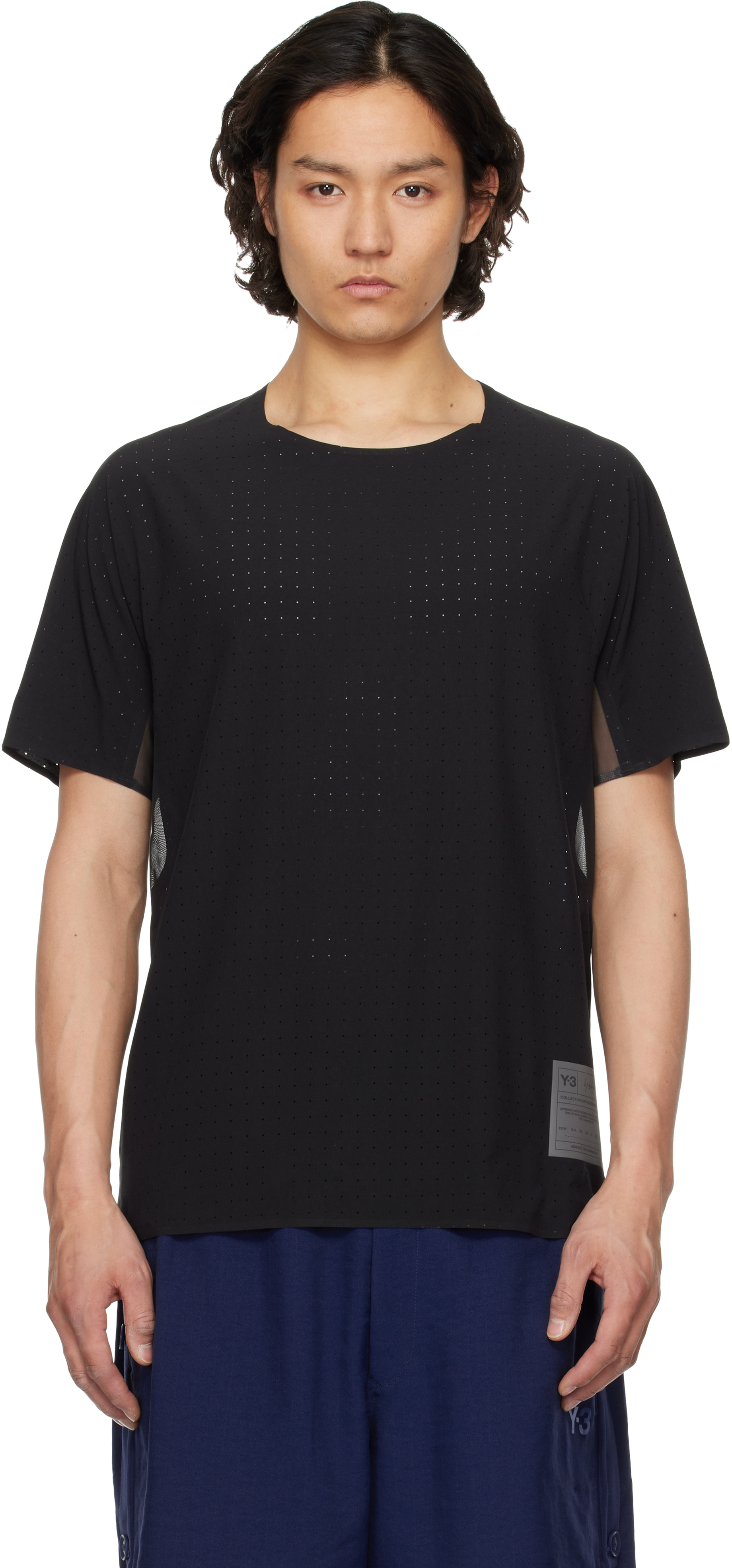 【関税込み】Y-3 ブラック Run Tシャツ Y-3 Adidas Y 3 Black Cotton T Shirt With Logo | ModeSens