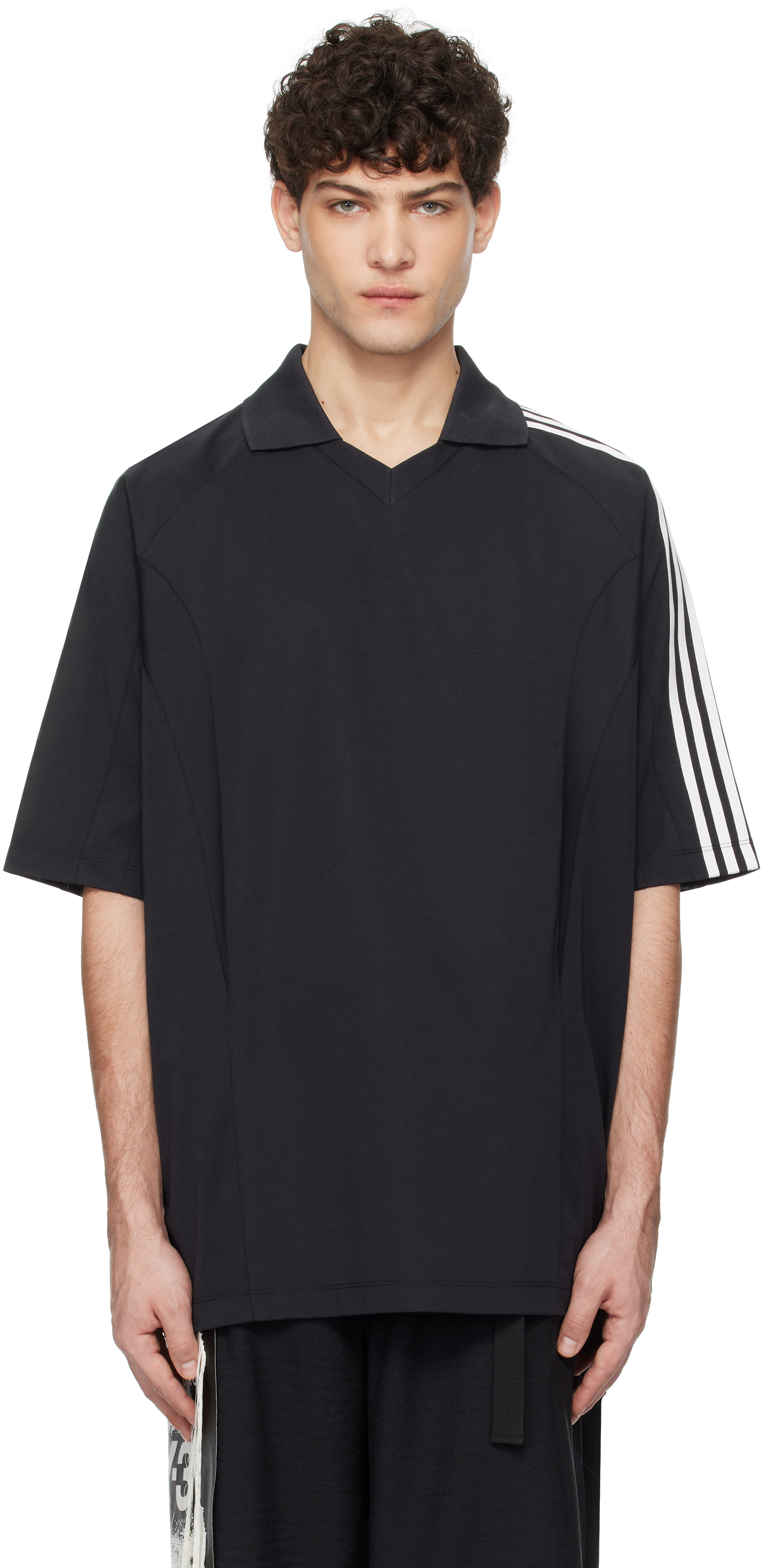 Black Cut Line Polo