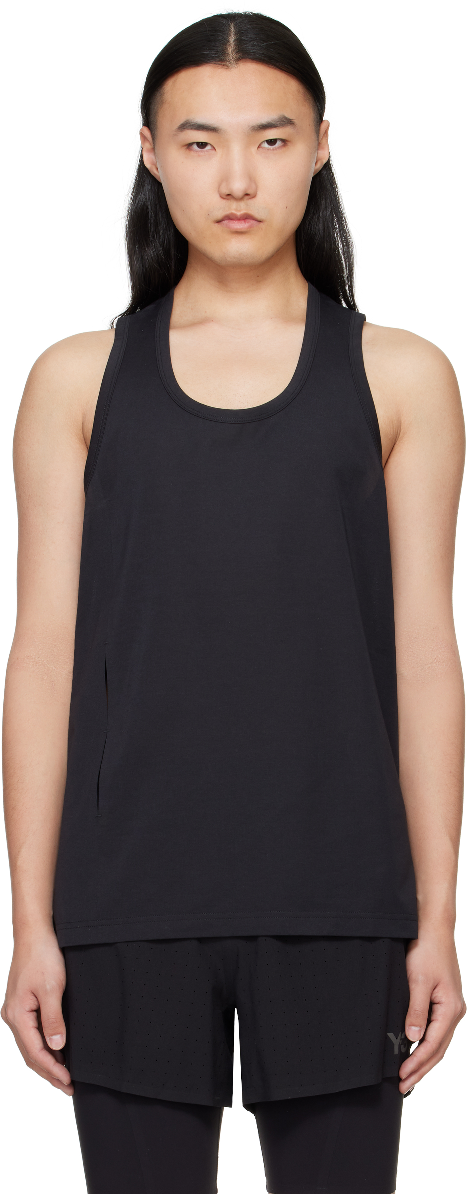 Black Sleeveless Tank Top