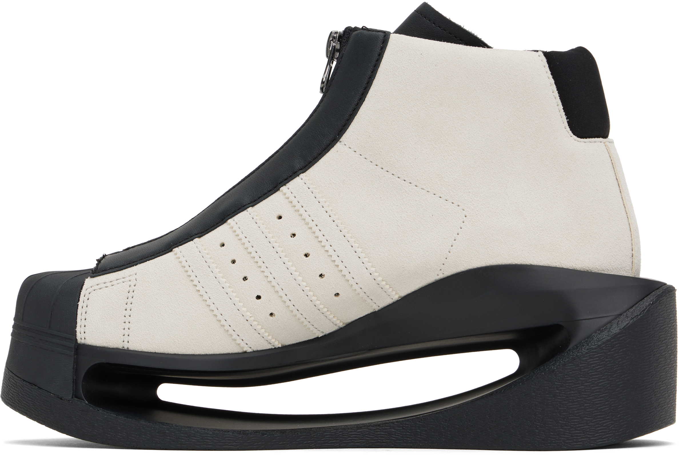 Y-3 Off-white Gendo Pro Model Sneakers In Talc/talc/black