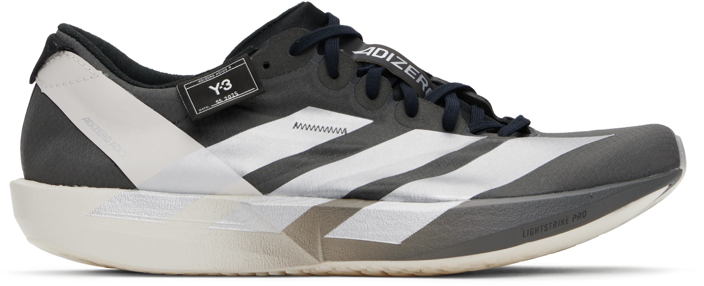 【関税込み】Y-3 グレー Adios 9 M スニーカー Y-3のグレー Adios 9 M スニーカーがセール中