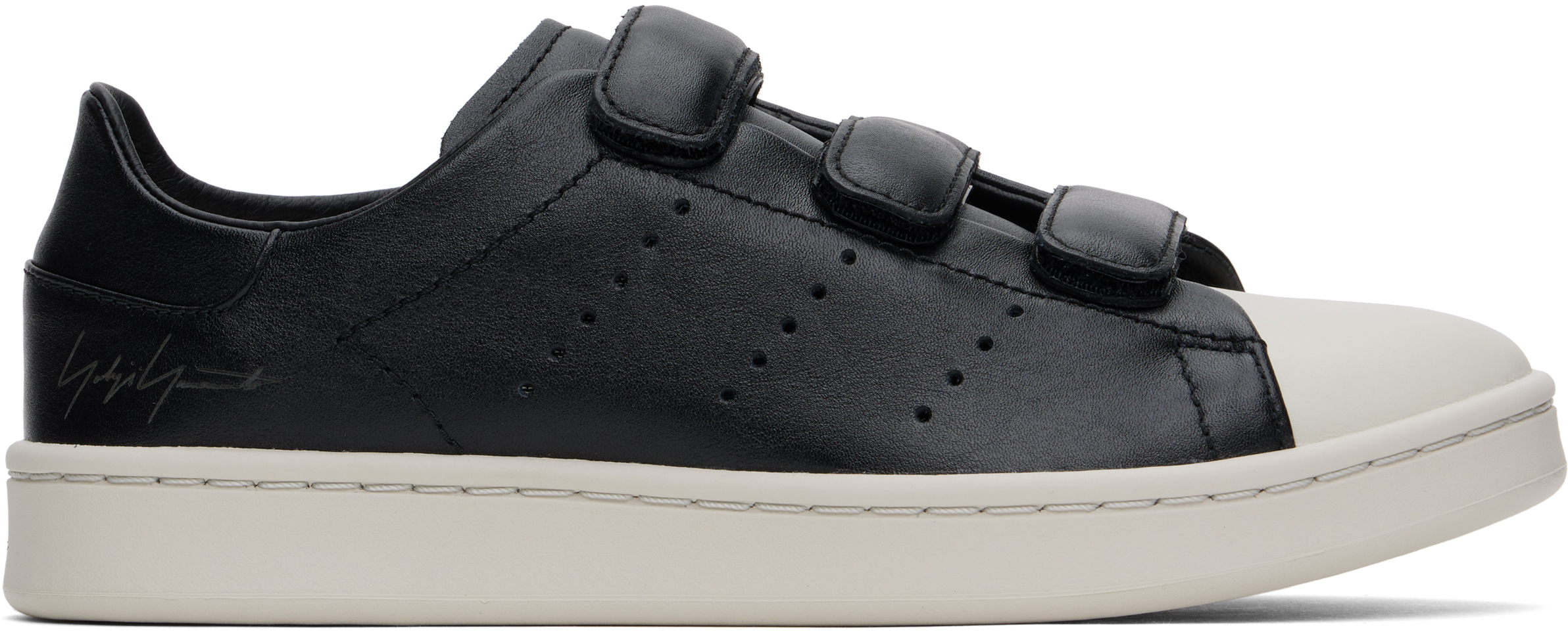 Black Stan Smith Hook-And-Loop Sneakers