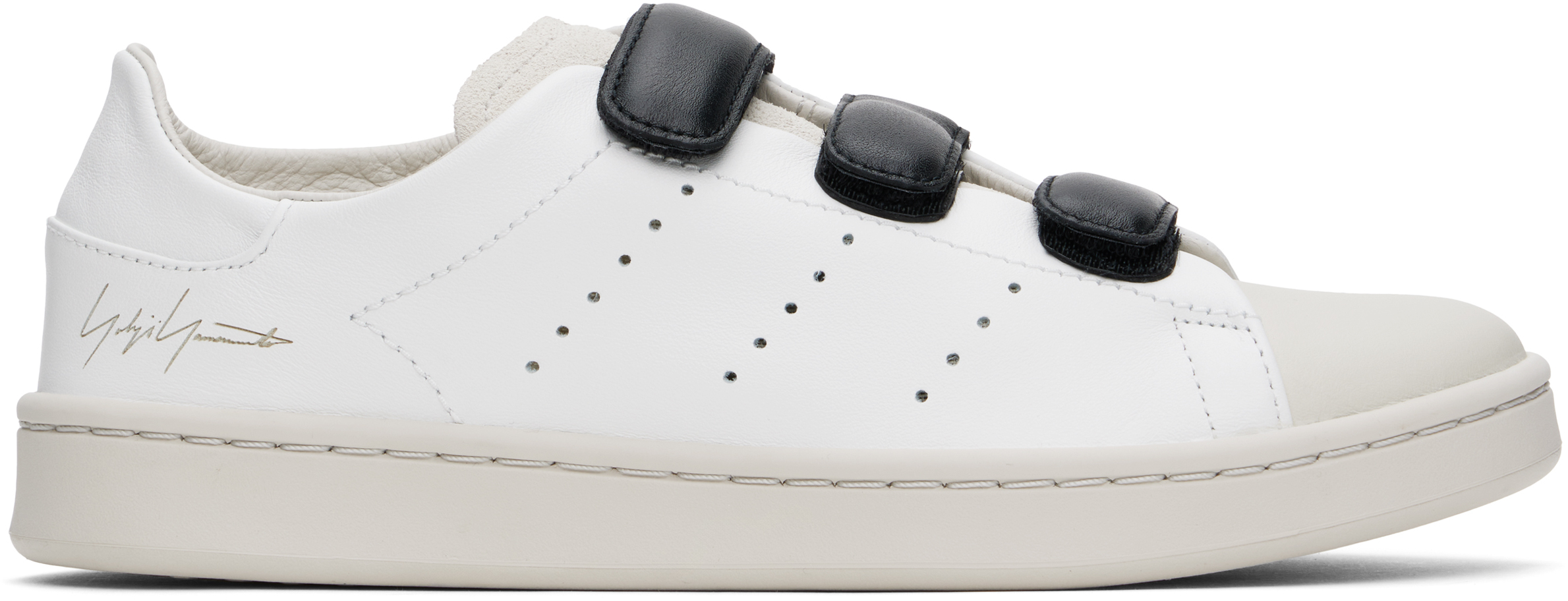 White Stan Smith Hook-And-Loop Sneakers