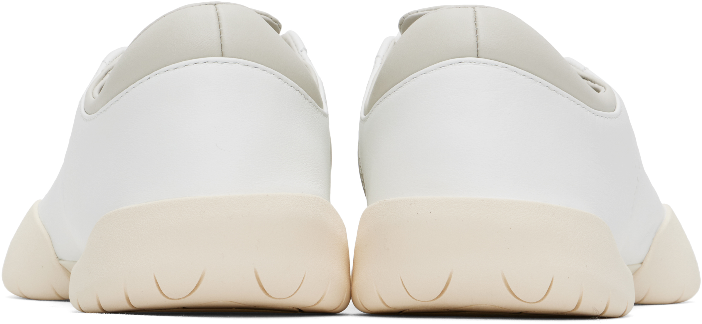 Y-3 White Regu Sneakers In Cwhite/talc/wonwhi