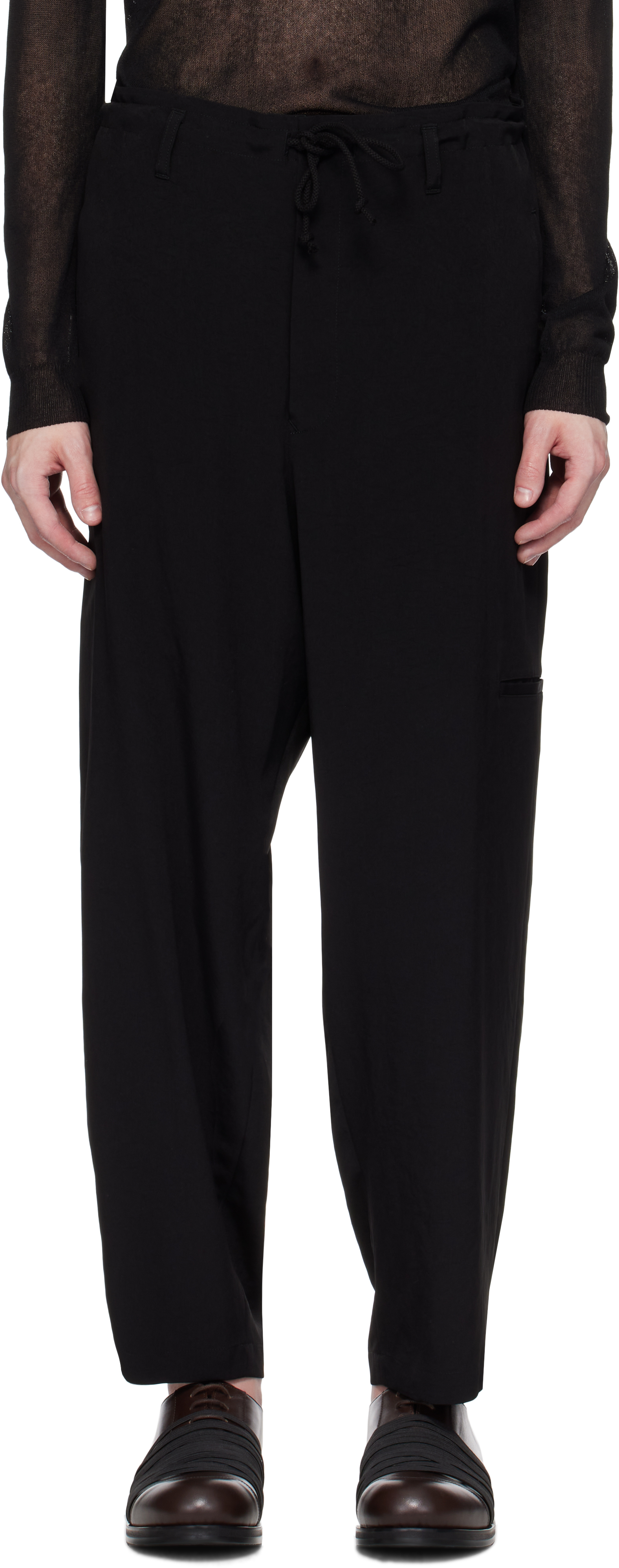 Black TA Tuxedo Cargo Pants