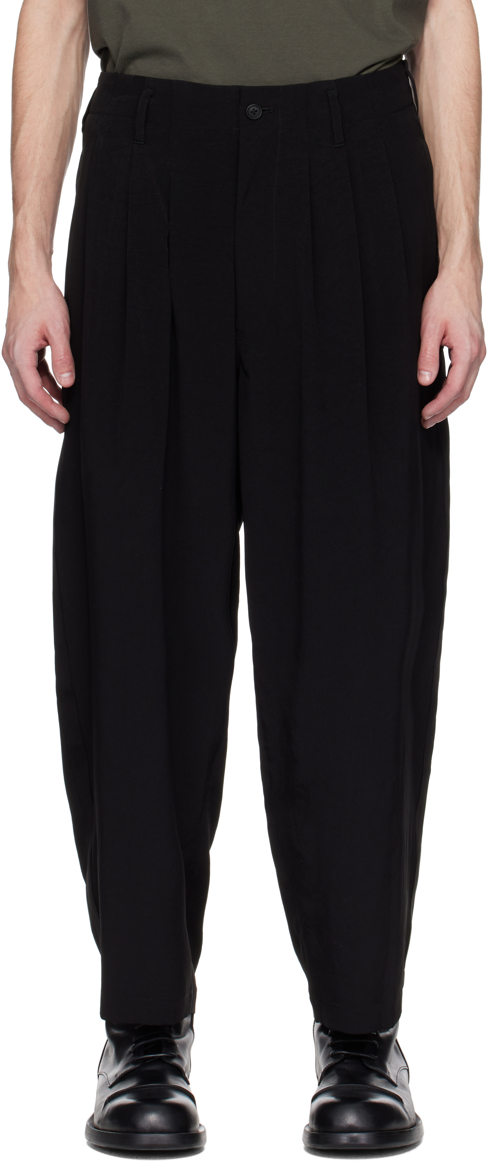 Black TA Tuxedo Trousers