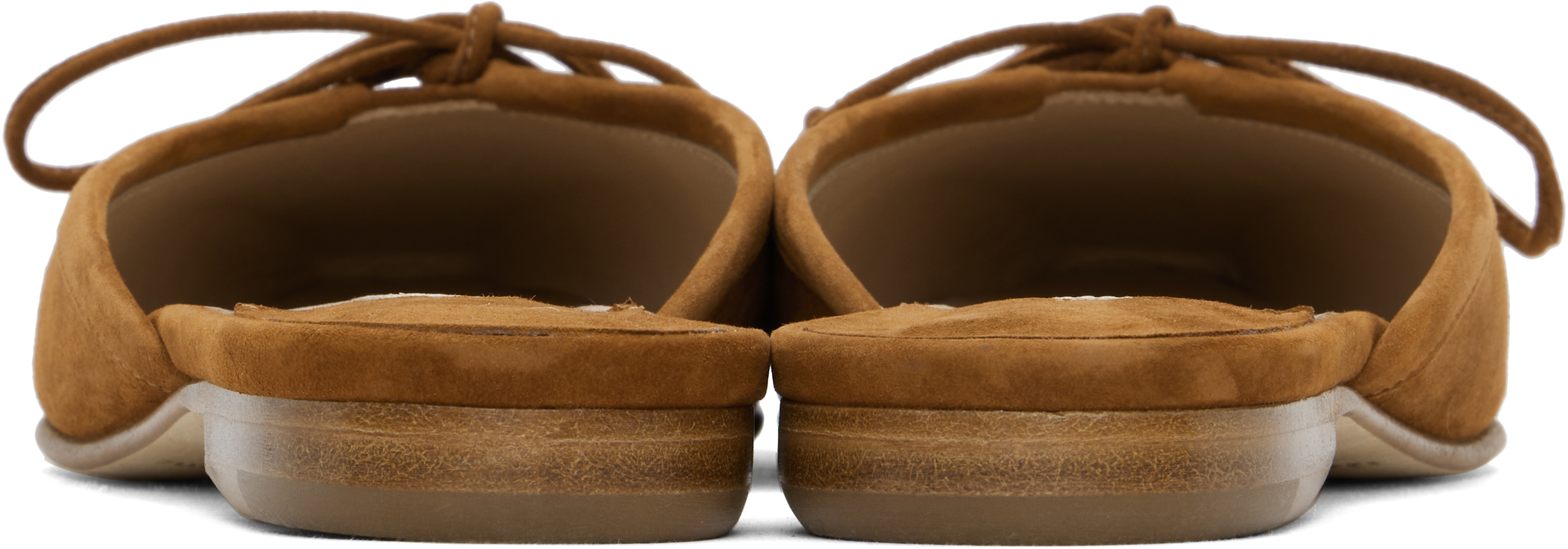 Manolo Blahnik Ballerimu Bow-detailed Suede Mules In 2107 Mbrw