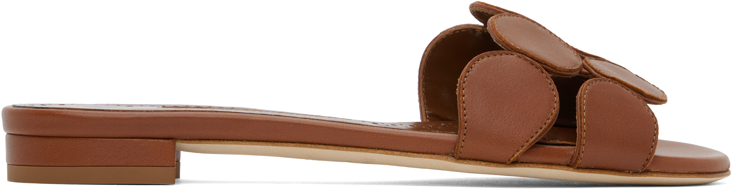 Brown Haribalmuflat Sandals