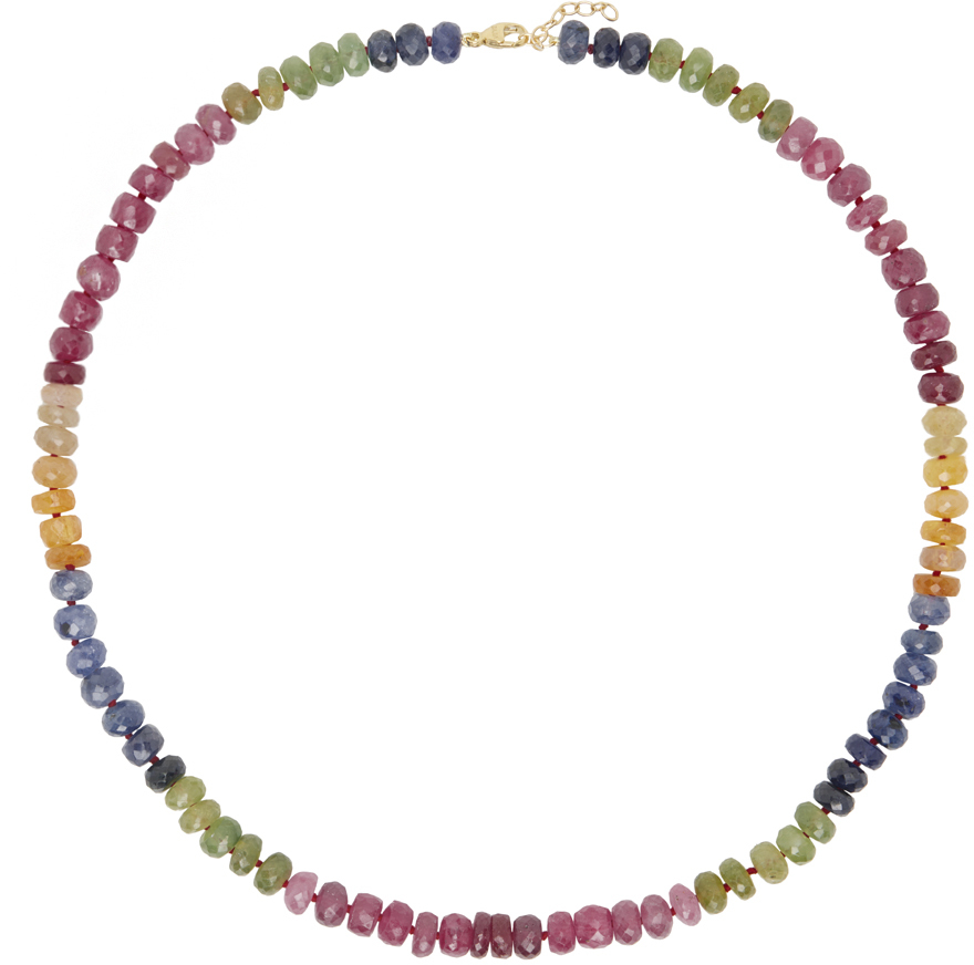 Multicolor Arizona Jumbo Light Rainbow Sapphire Necklace