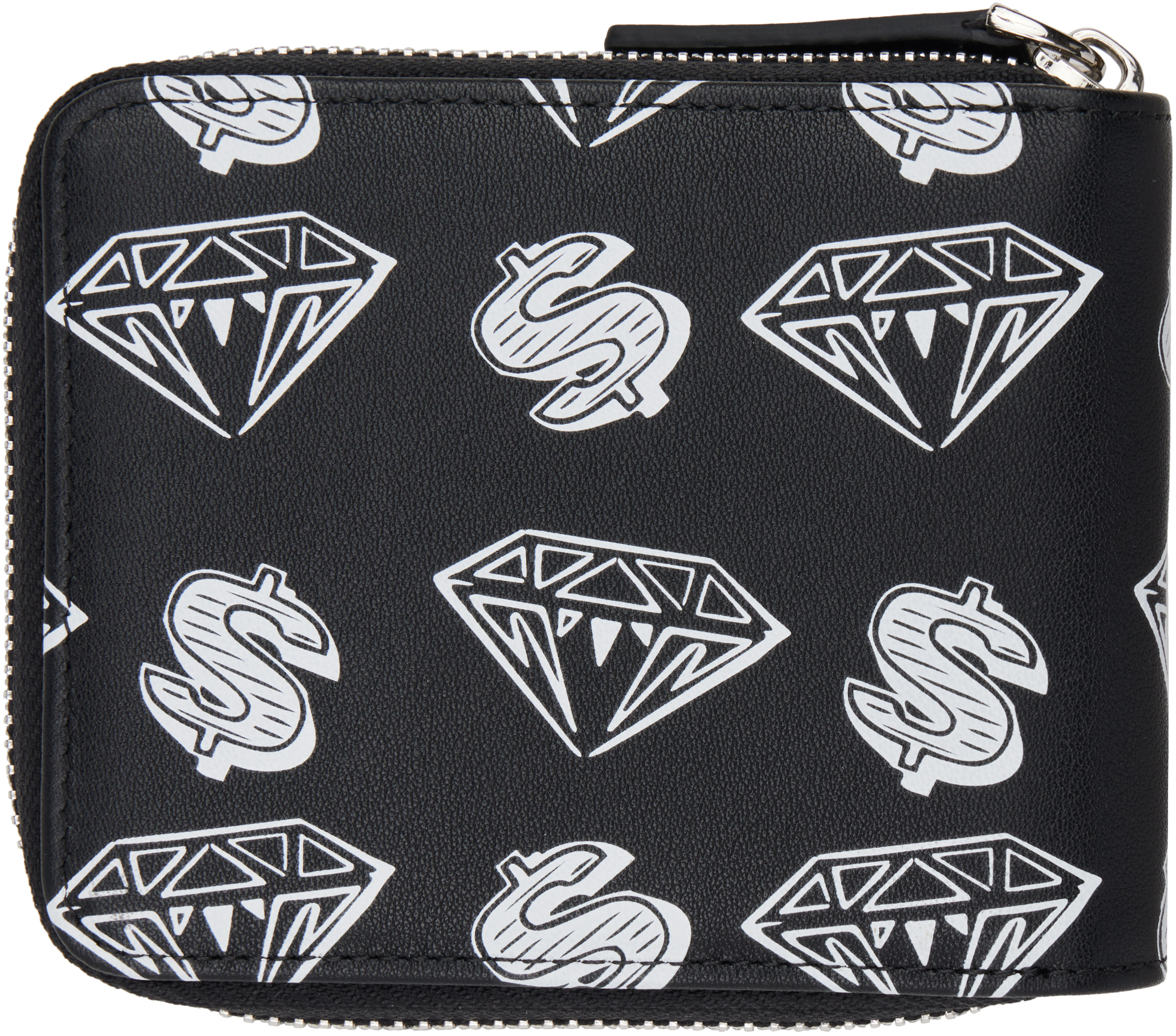 Billionaire Boys Club Black Diamonds & Dollars Wallet In Black