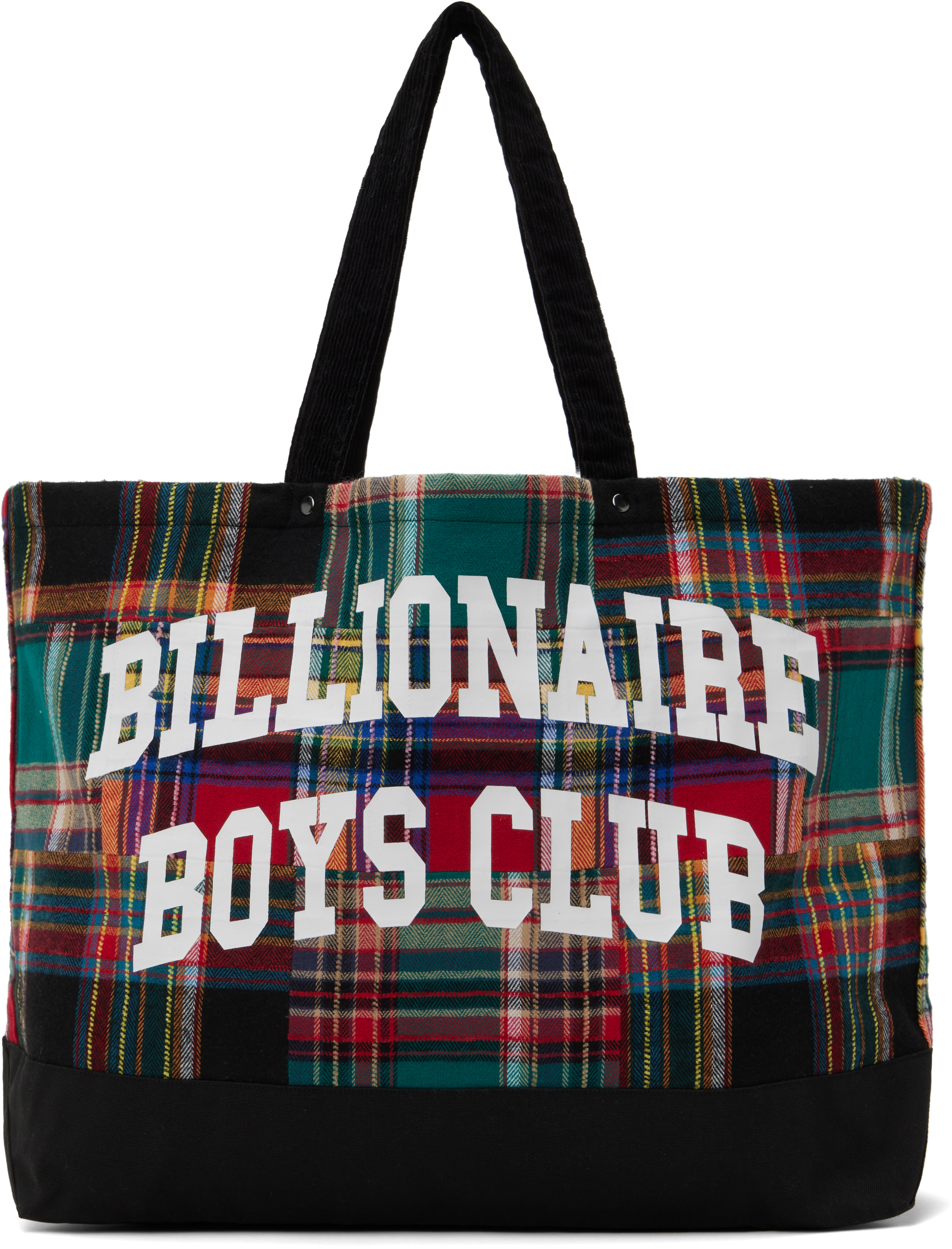 Billionaire Boys Club Multicolor Patchwork Check Tote In Multi Check