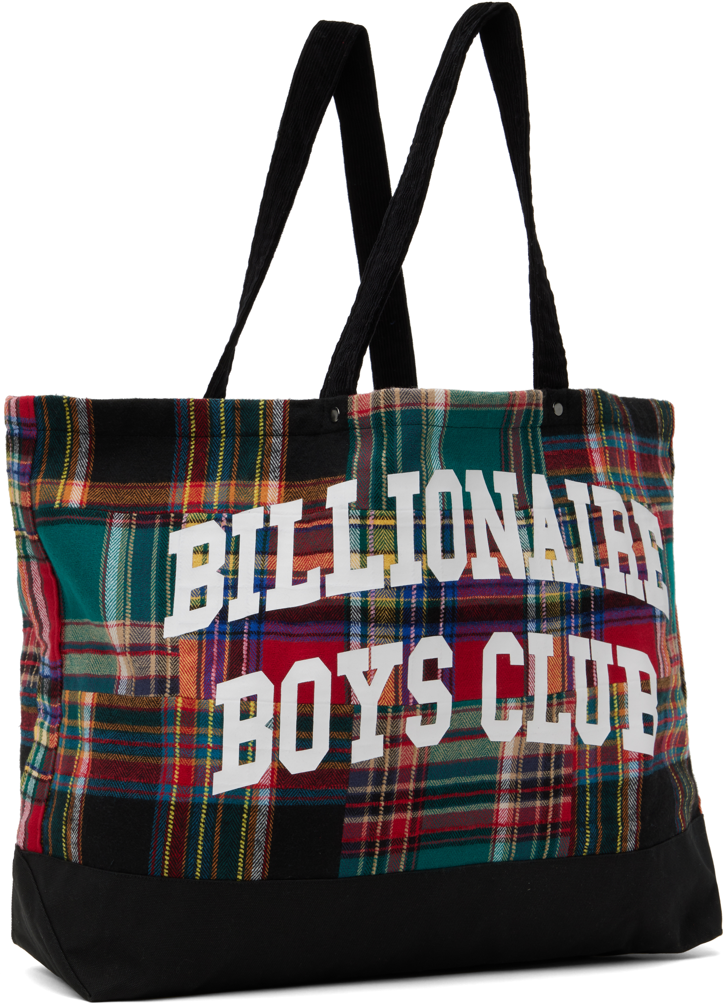 Billionaire Boys Club Multicolor Patchwork Check Tote In Multi Check