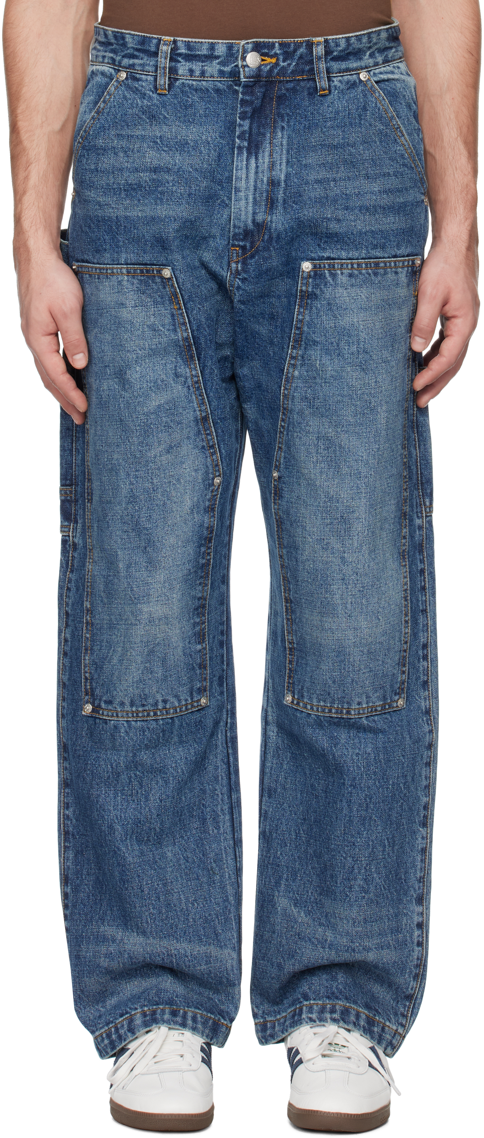Billionaire Boys Club Blue Carpenter Jeans In Vintage Wash