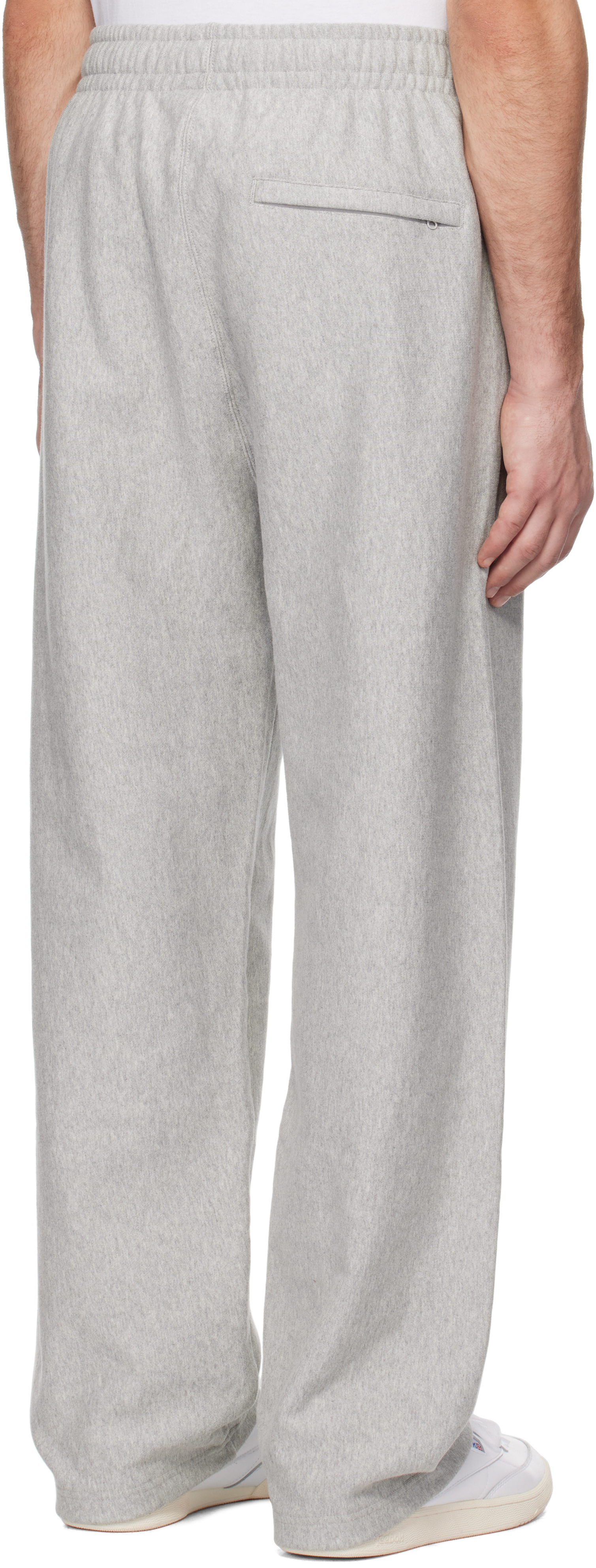 Billionaire Boys Club Gray Wide Leg Duck Varsity Sweatpants In Heather Grey