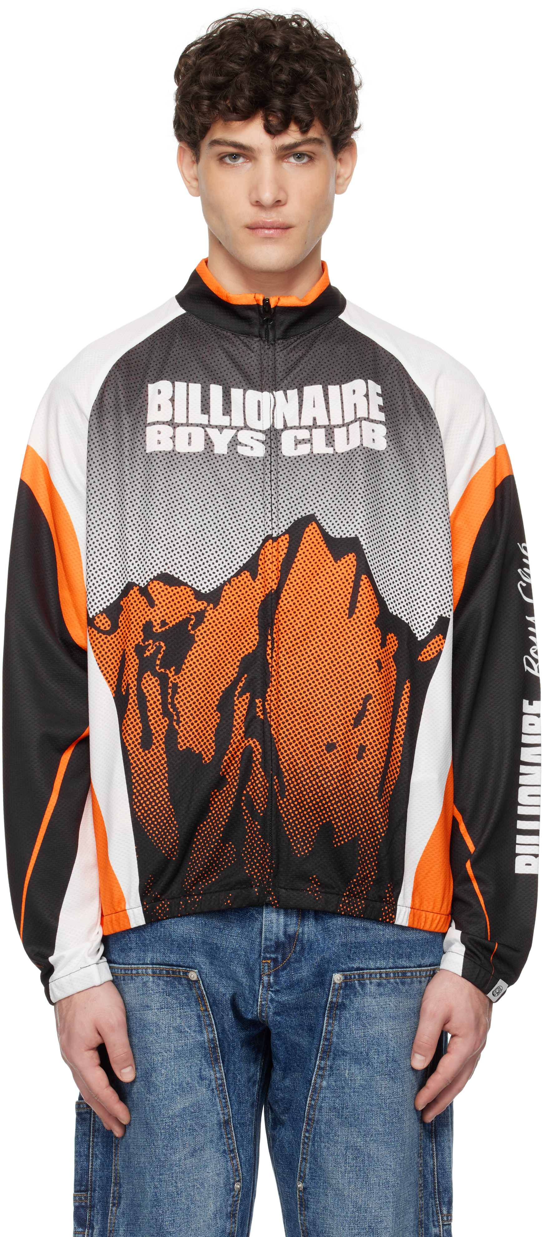 T-shirt de vélo multicolore à images de montagne Billionaire Boys