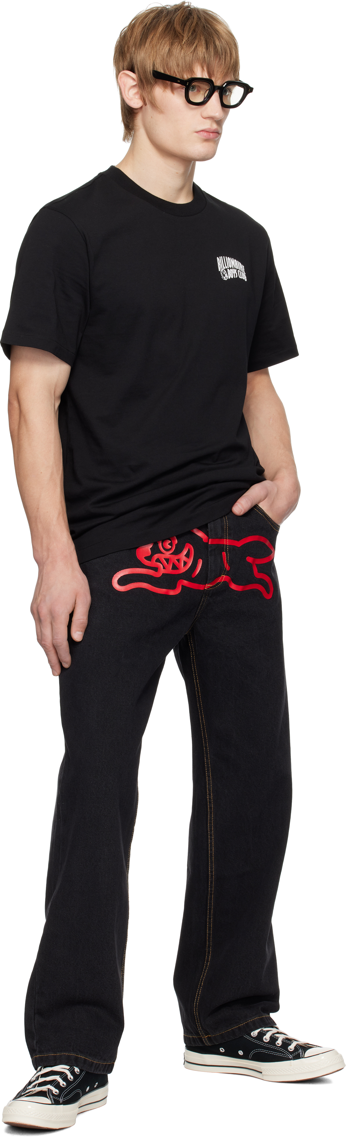 Billionaire Boys Club Cosmos Oversize Cotton Graphic T-shirt In Black