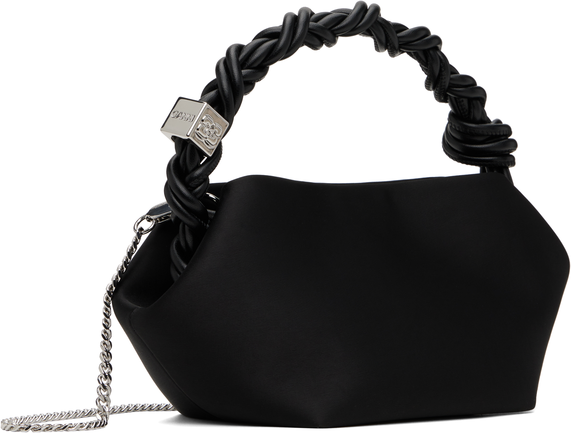 GANNI｜ (Black Satin Mini GANNI Bou Bag (A6340 099)) Black Black Satin Mini GANNI Bou Bag | GANNI US