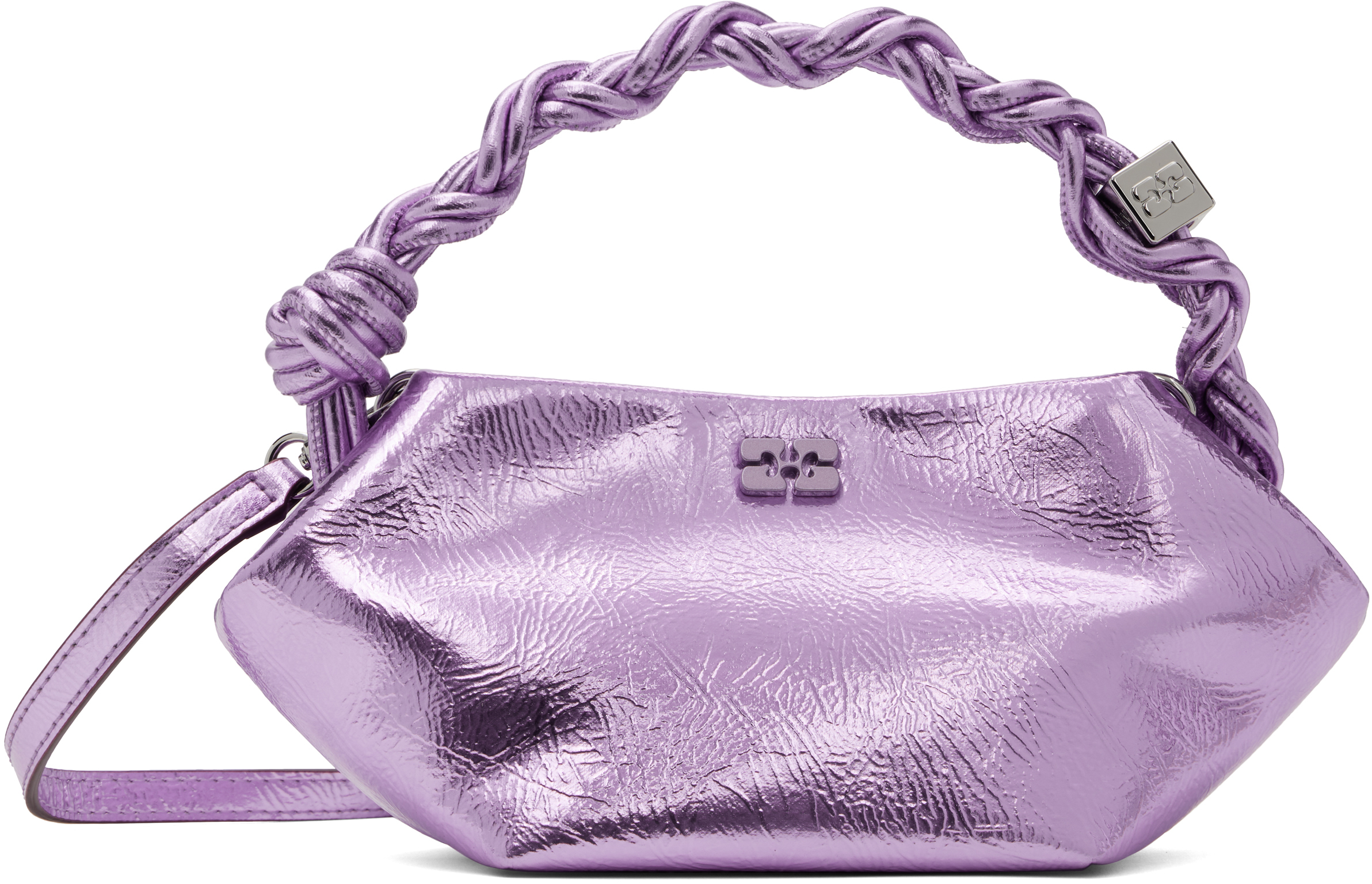 ★GANNI★ パープル ミニ GANNI Bou メタリック バッグ Purple Metallic Mini GANNI Bou Bag by GANNI on Sale