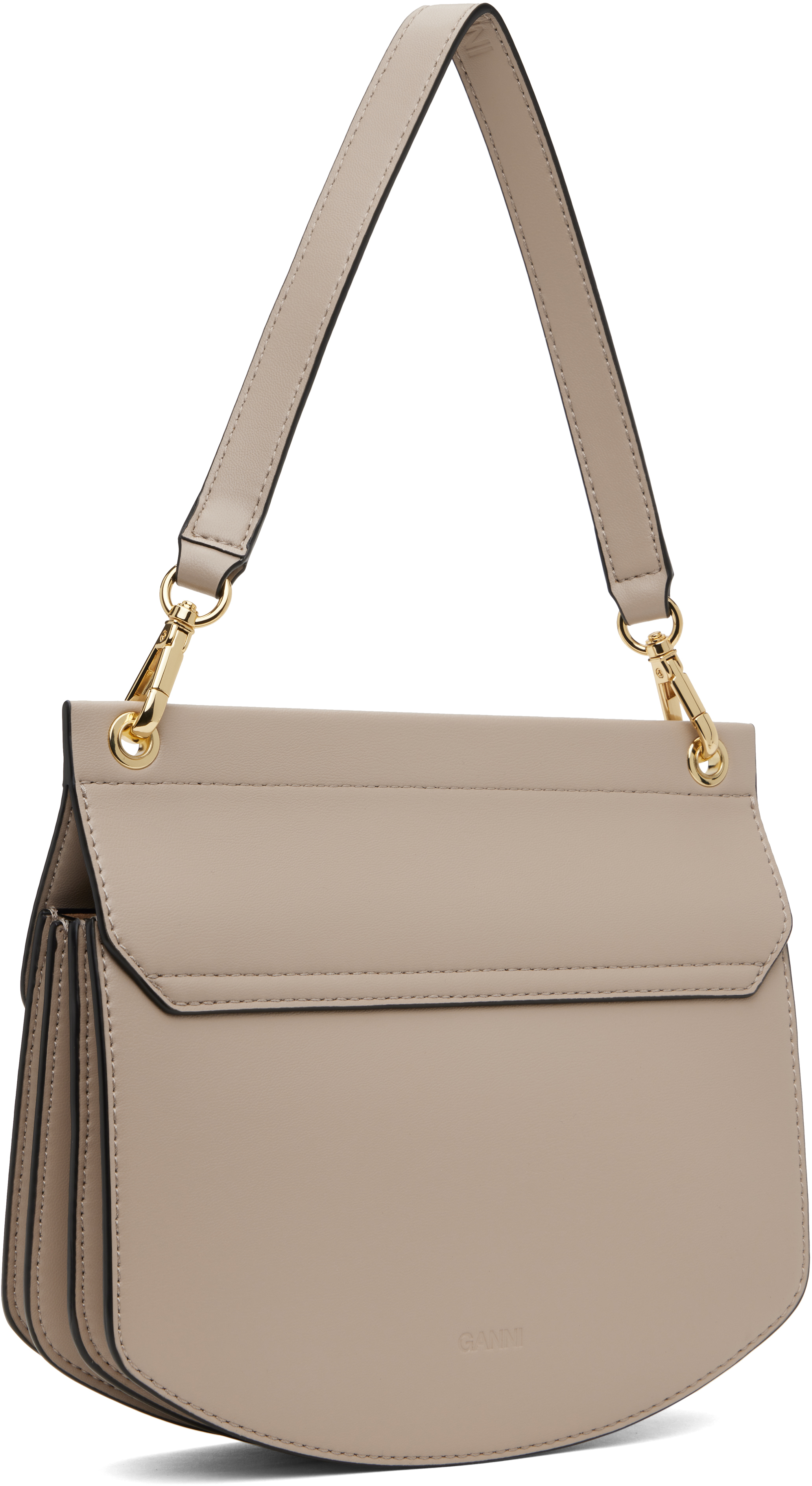 Ganni Shoulder Bags In 873 Oyster Grey