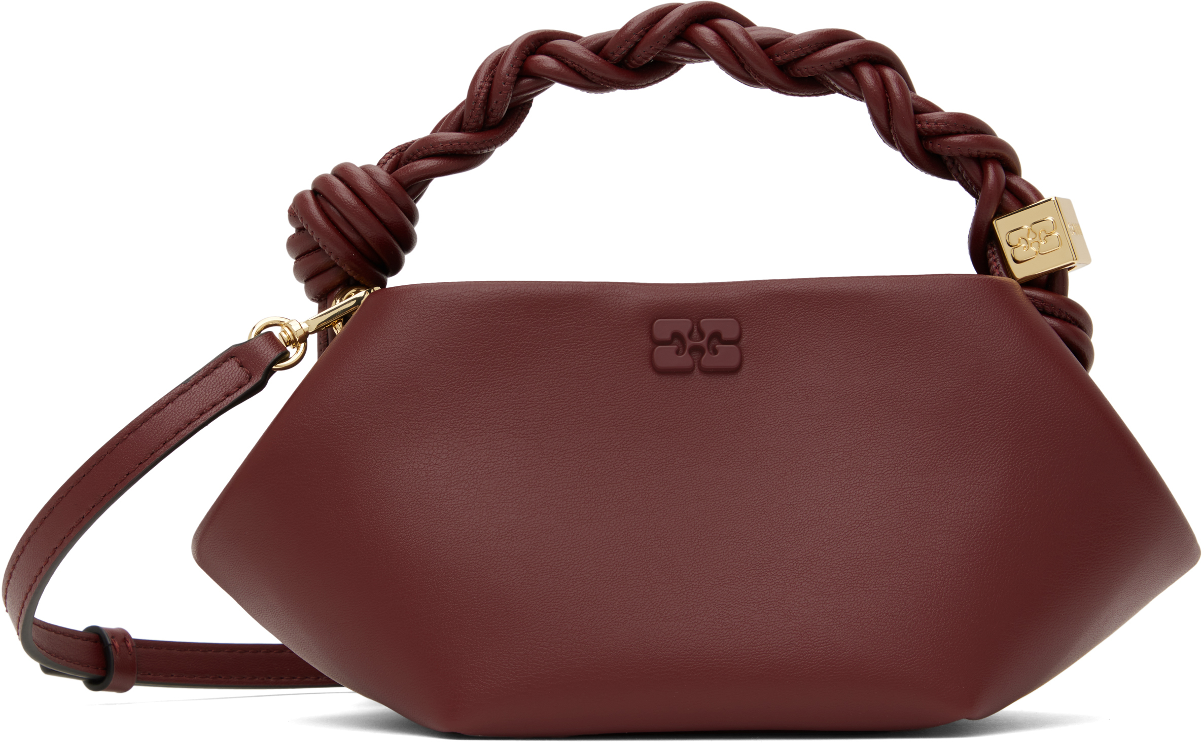 Burgundy Mini GANNI Bou Bag