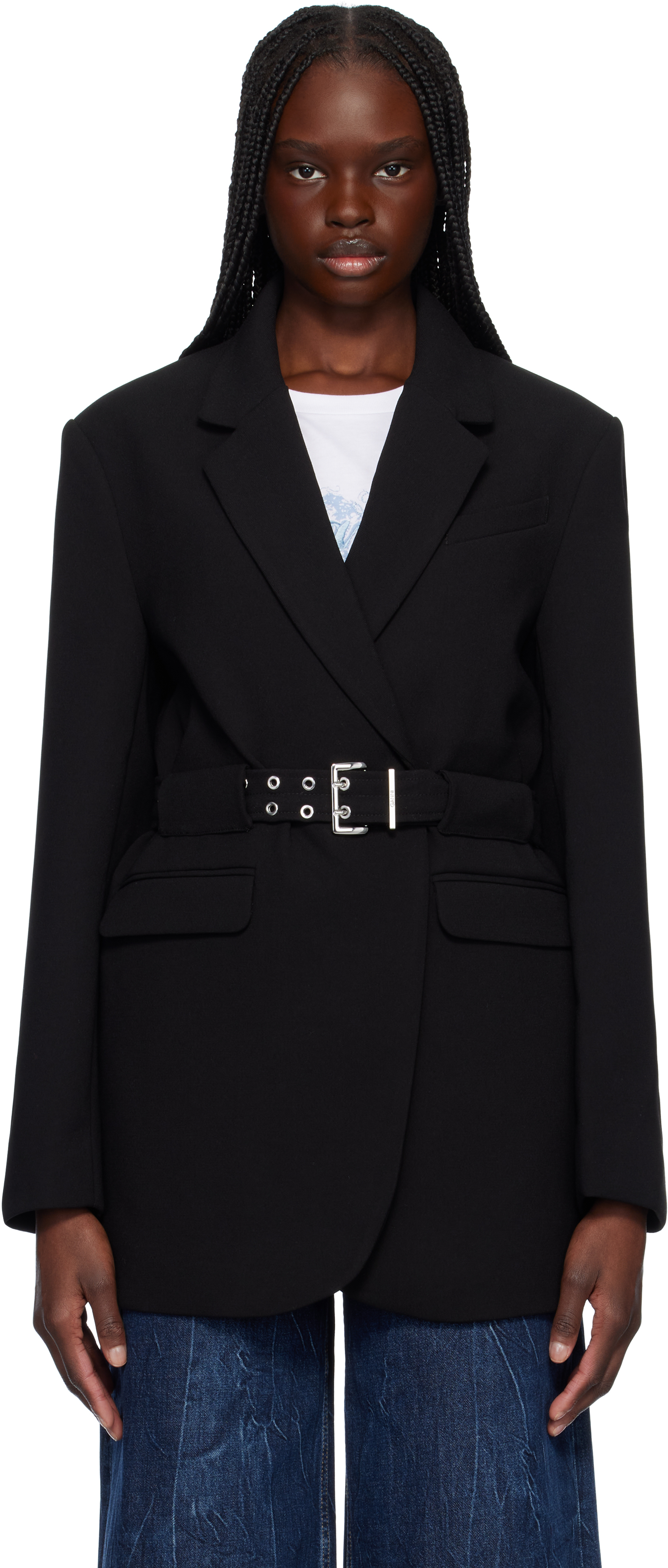 ganni-black-bonded-crepe-