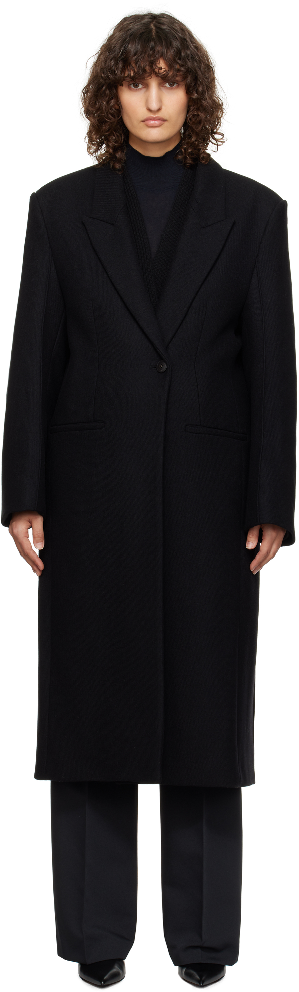 Róhe Black Opera Coat