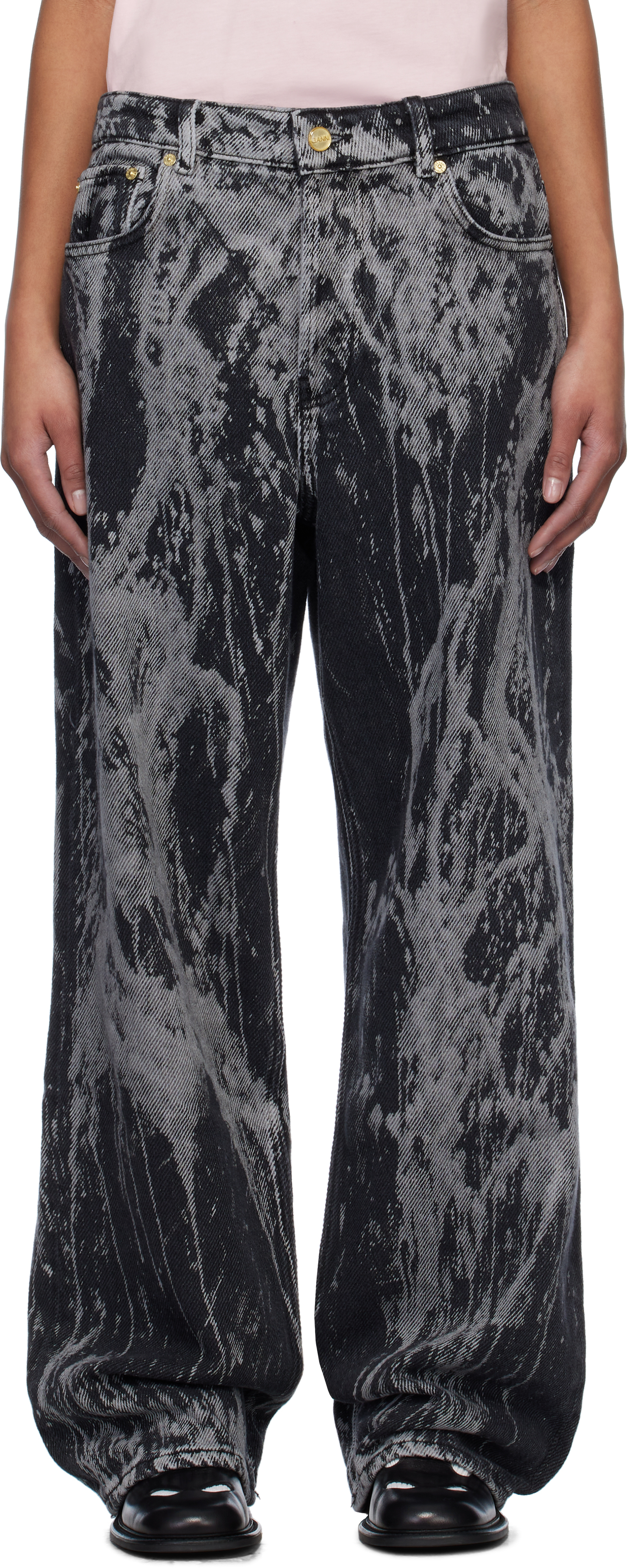 パンツ GANNI WIDE LEG IZEY JEANS Izey Wide Fit Jeans | Ganni | PB.nl