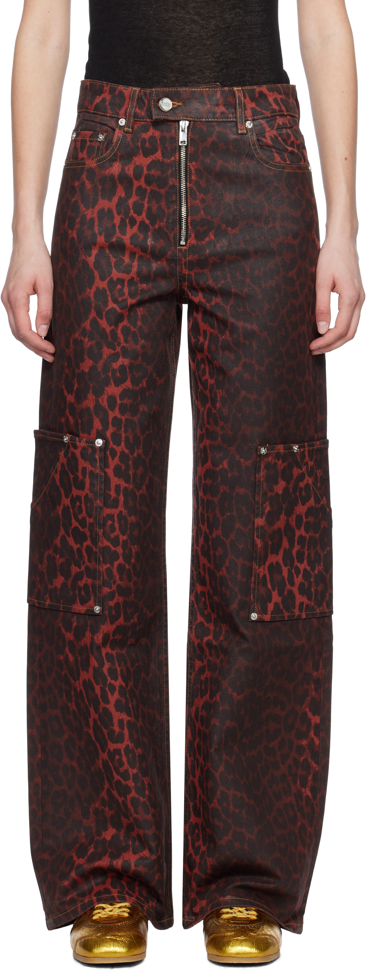 Red Foil Andi Cargo Jeans