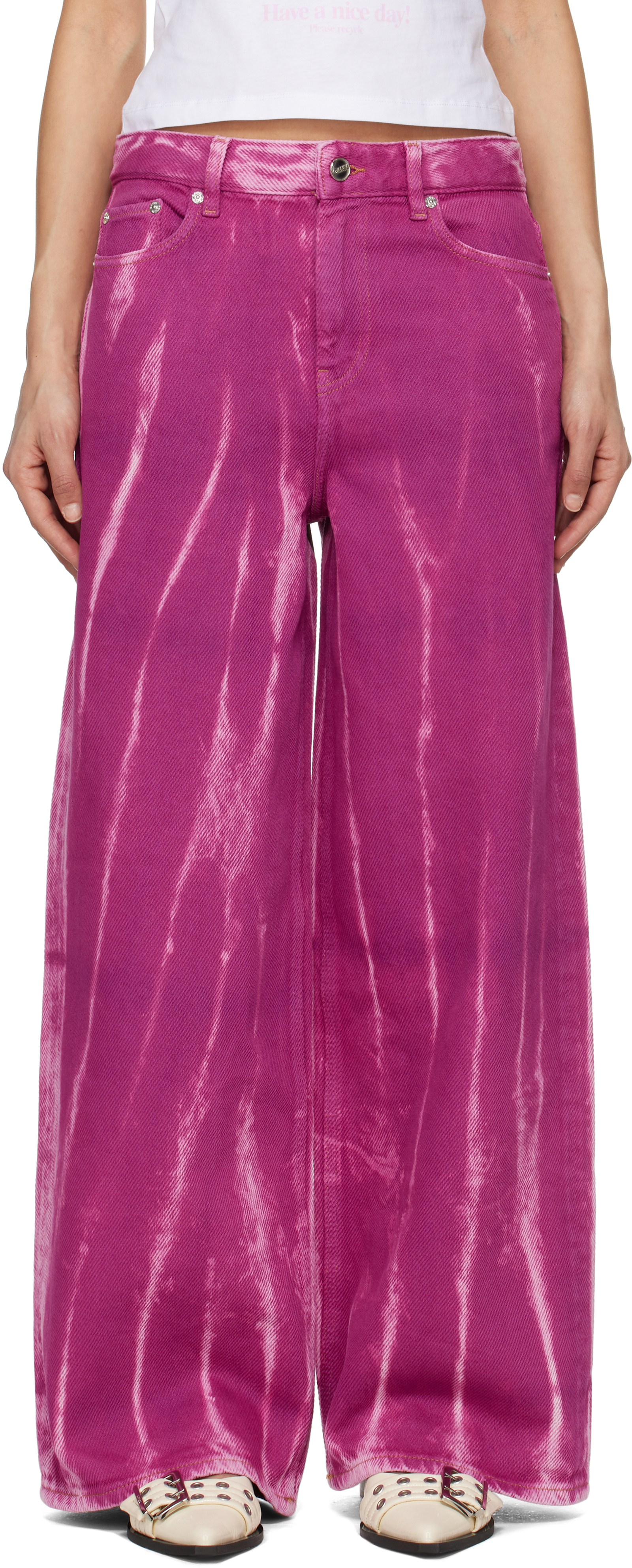 Purple Overdyed Heavy Denim Marri Jeans