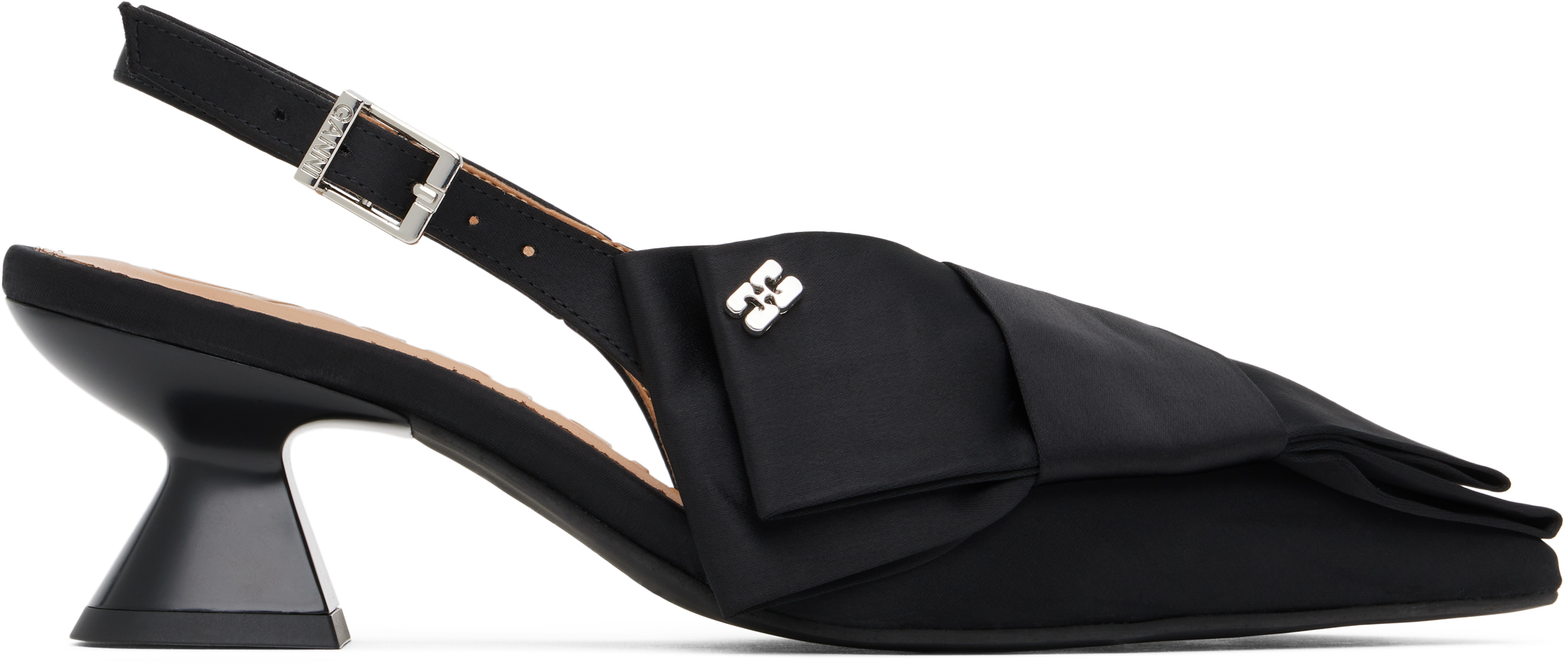 Black Bow Kitten Heels