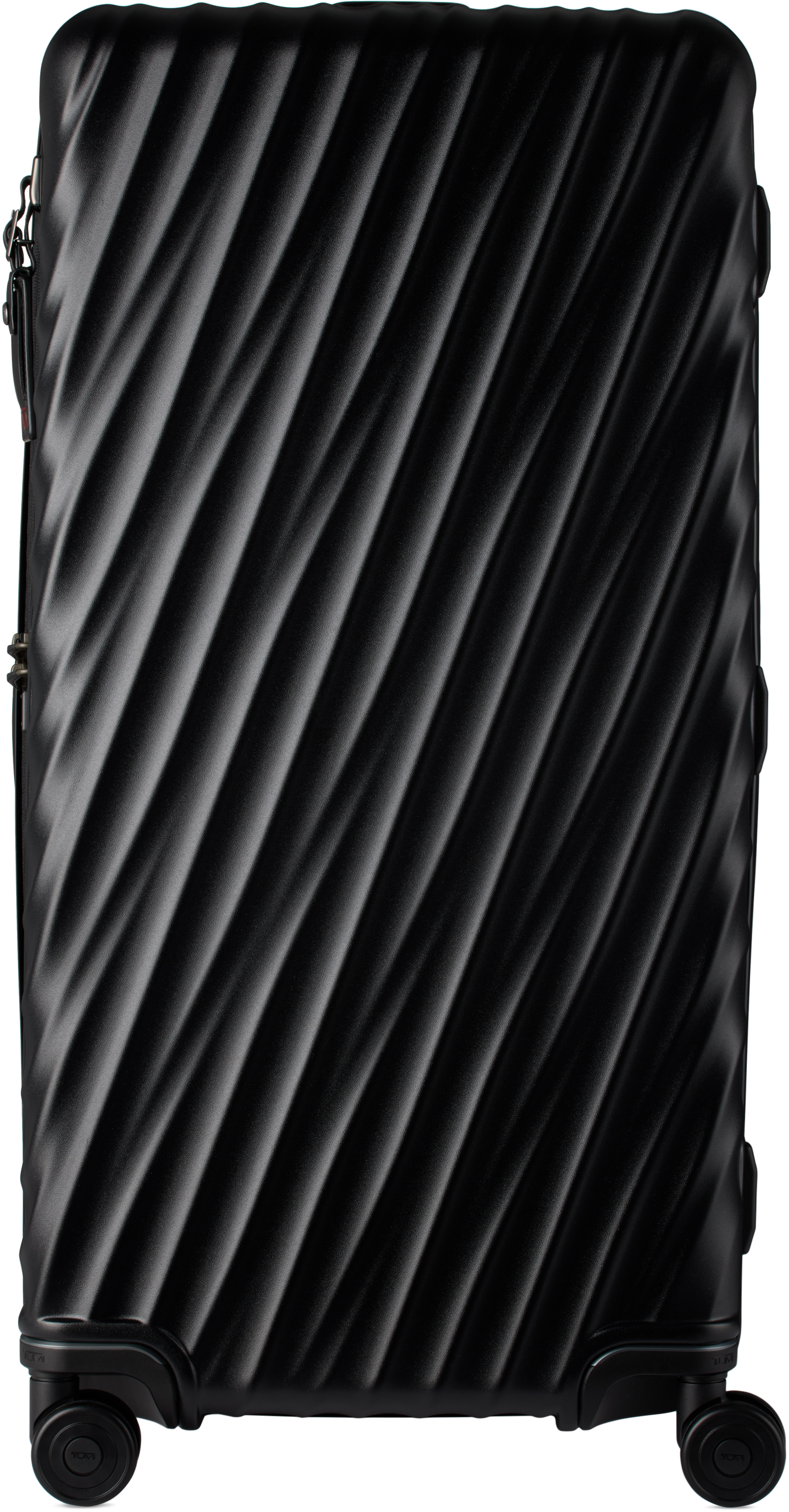 Black Large Rolling Trunk Suitcase