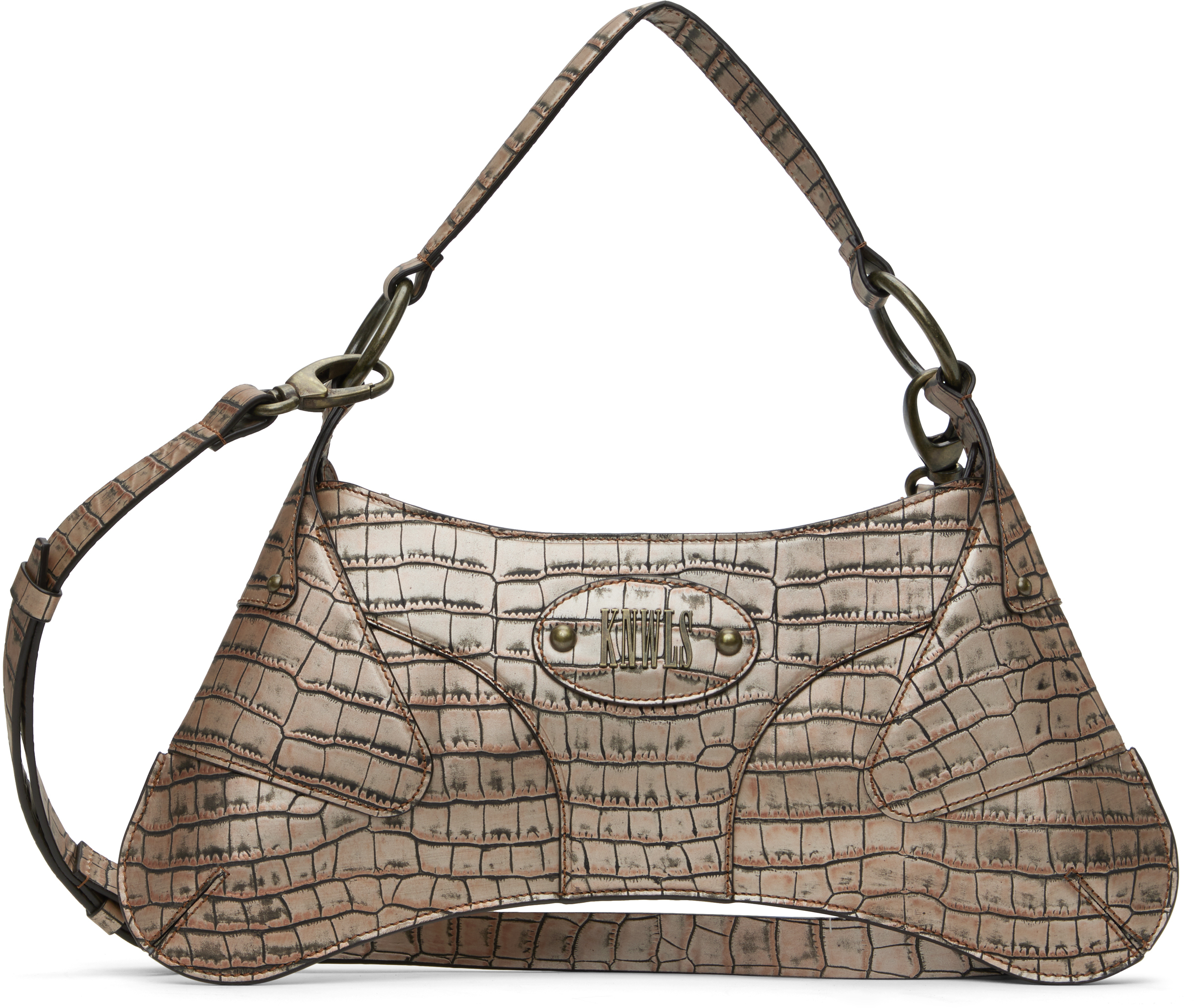 【関税込み】KNWLS ベージュ Razr バッグ Beige Razr Bag by KNWLS on Sale