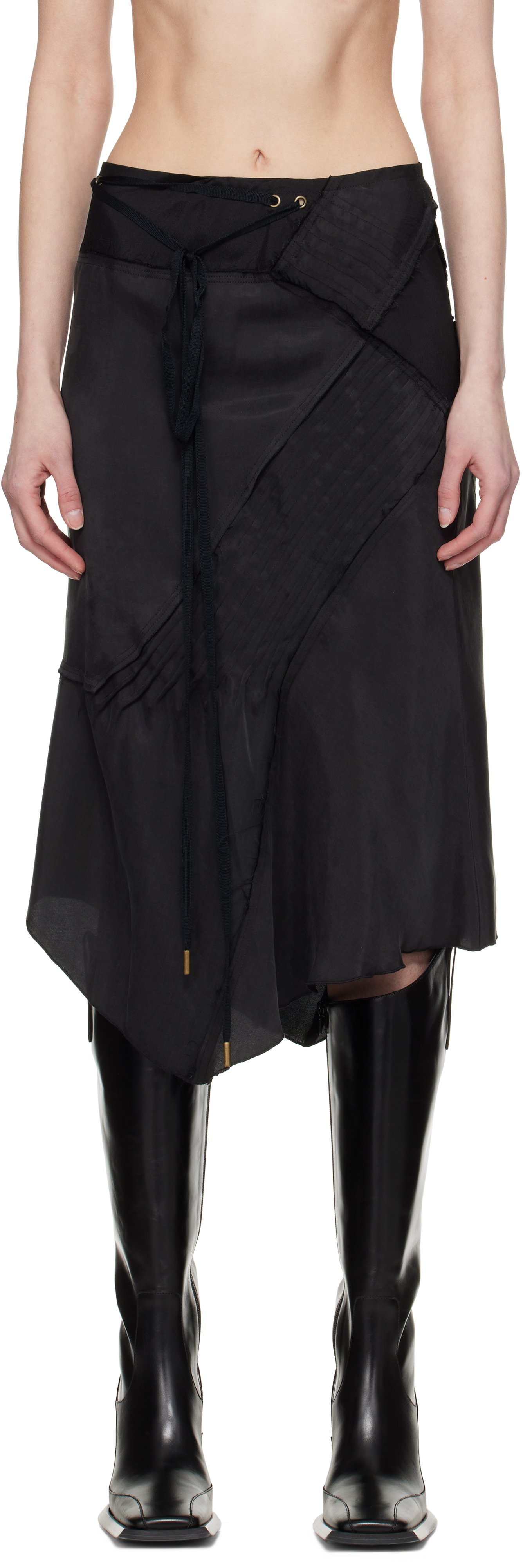 Black Elisir Midi Skirt