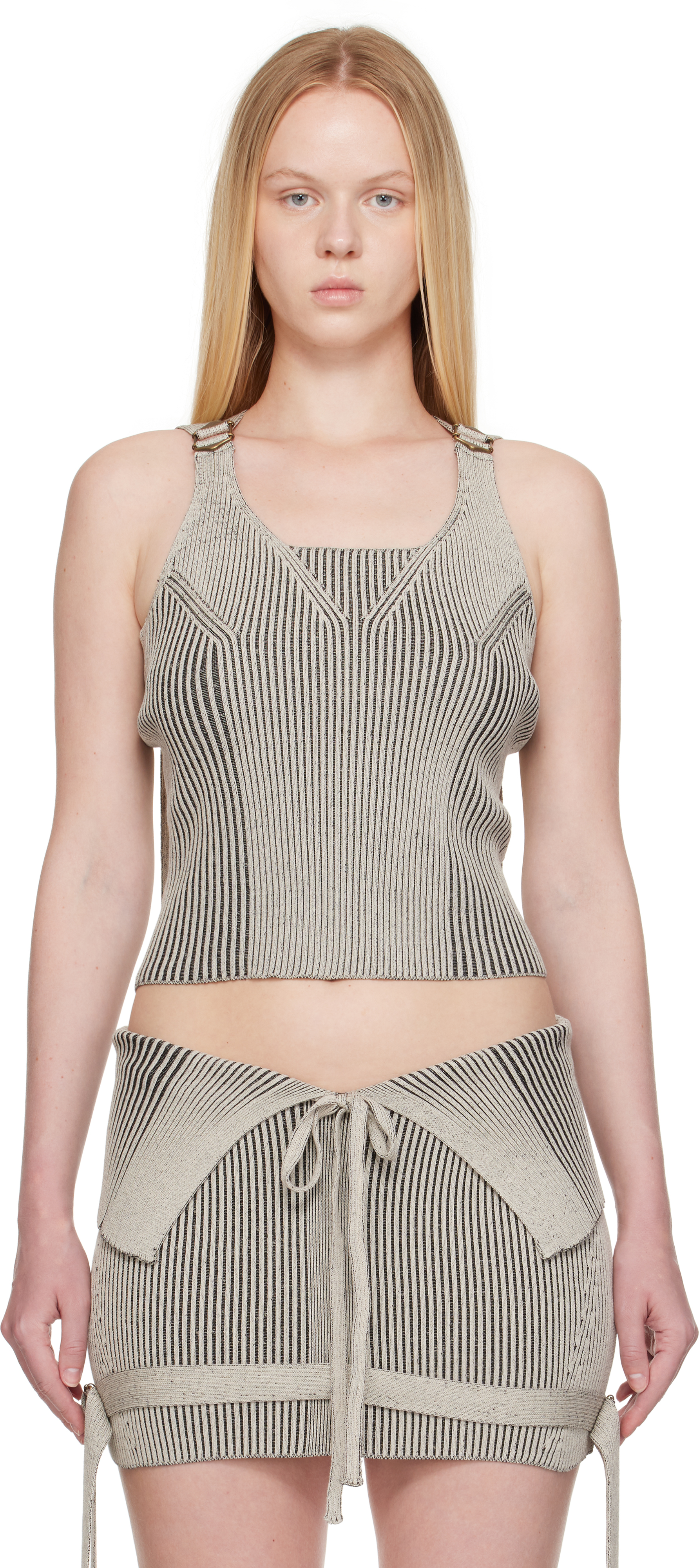 Gray Veil Tank Top