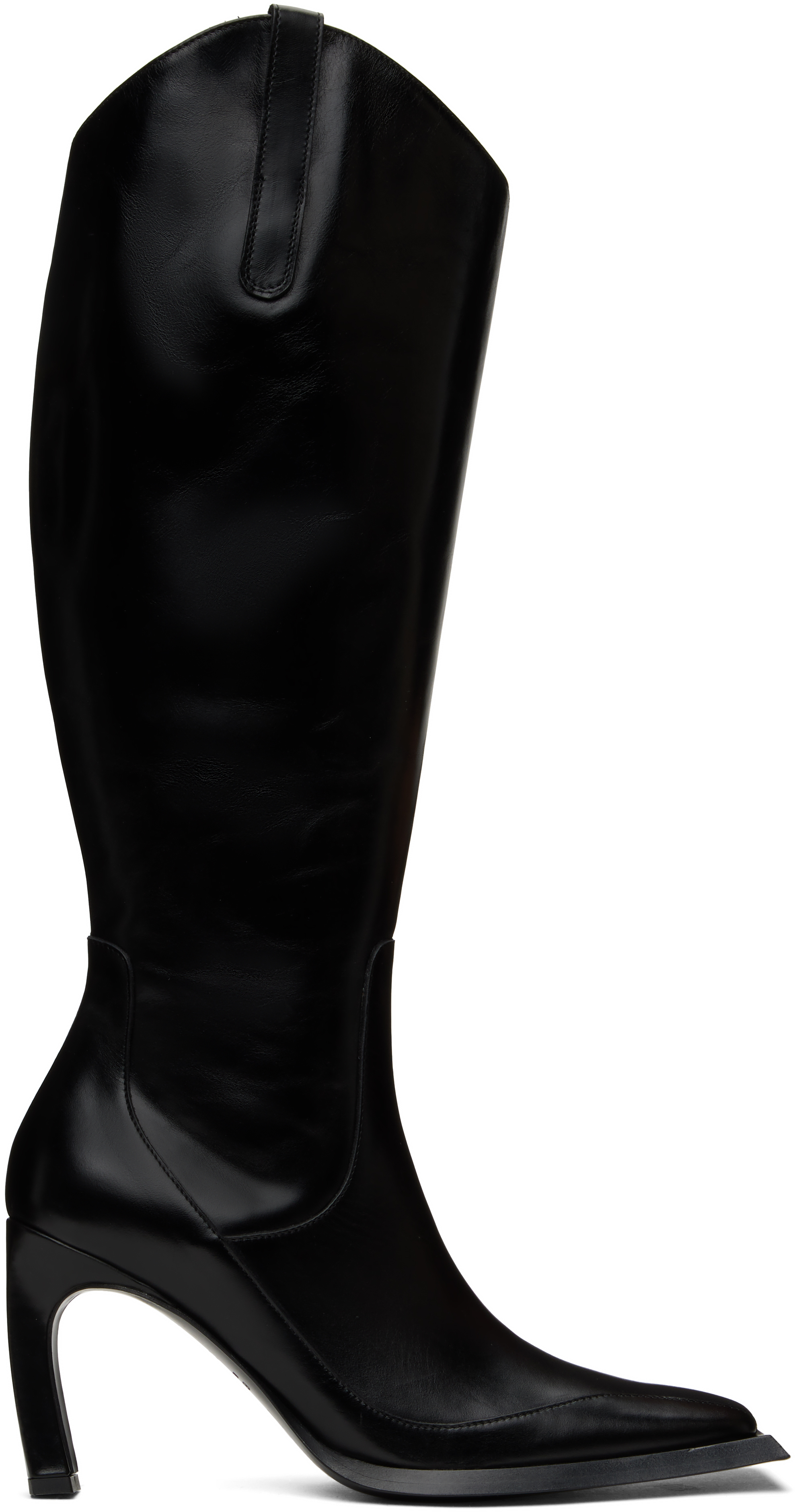 knwls ヒール　ブーツ38 Black Hellz Riding Boots by KNWLS on Sale