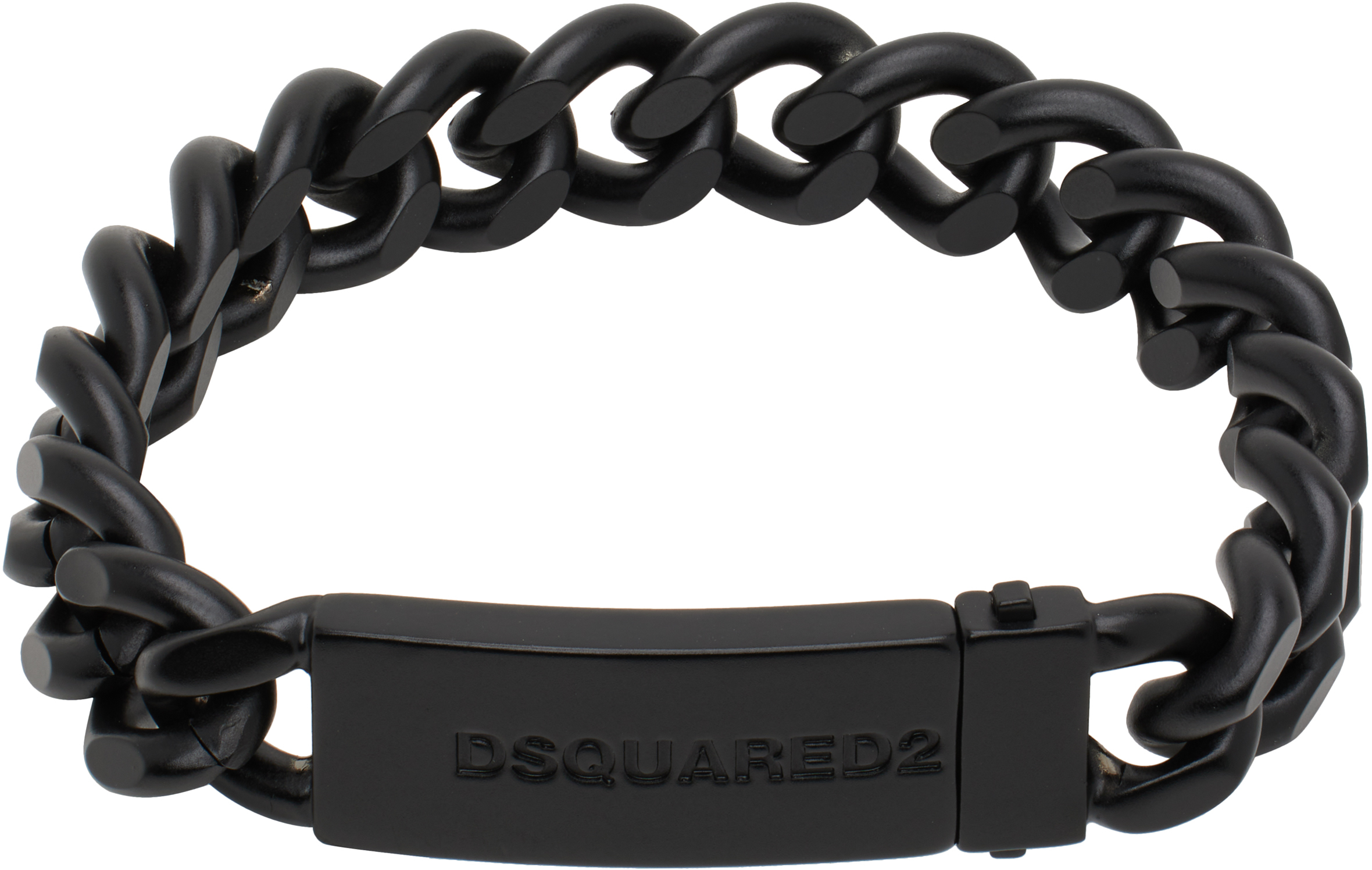 Black Matte Chained2 Bracelet