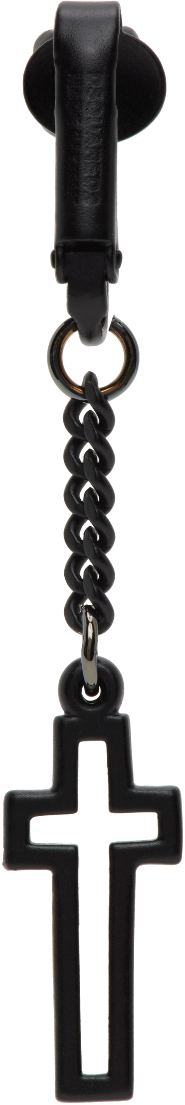 Black Clip-On Single Earring