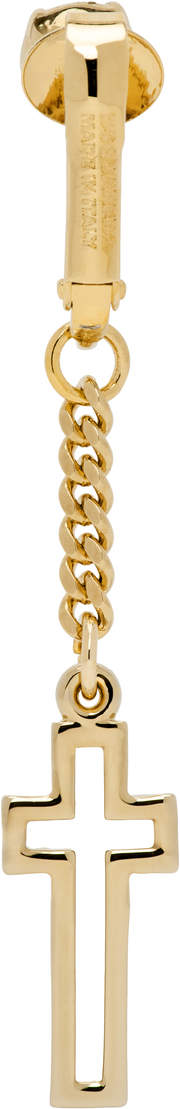 Gold Clip-On Single Earring