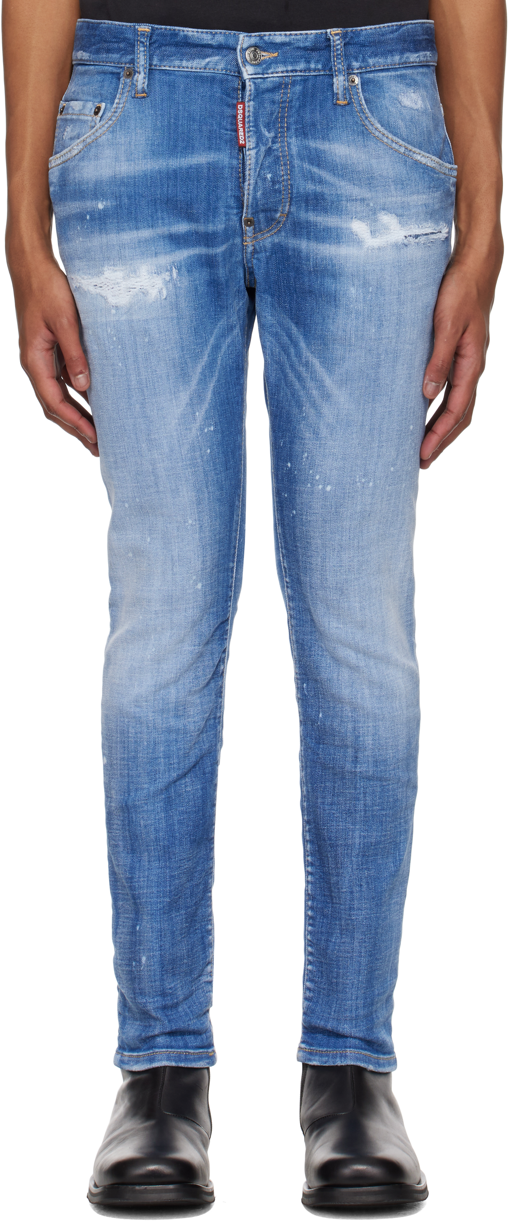 Dsquared2: Blue Skater Jeans | SSENSE