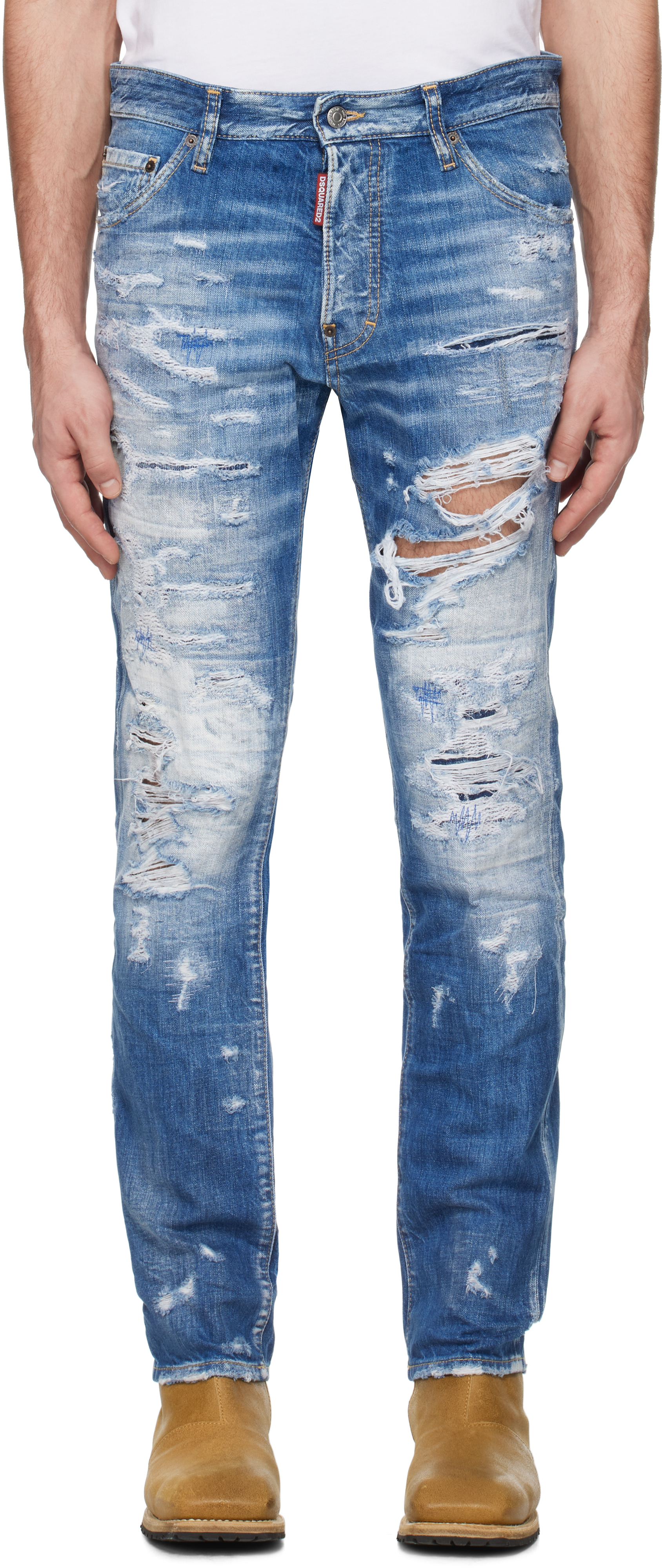 Blue Cool Guy Jeans by Dsquared2 on Sale