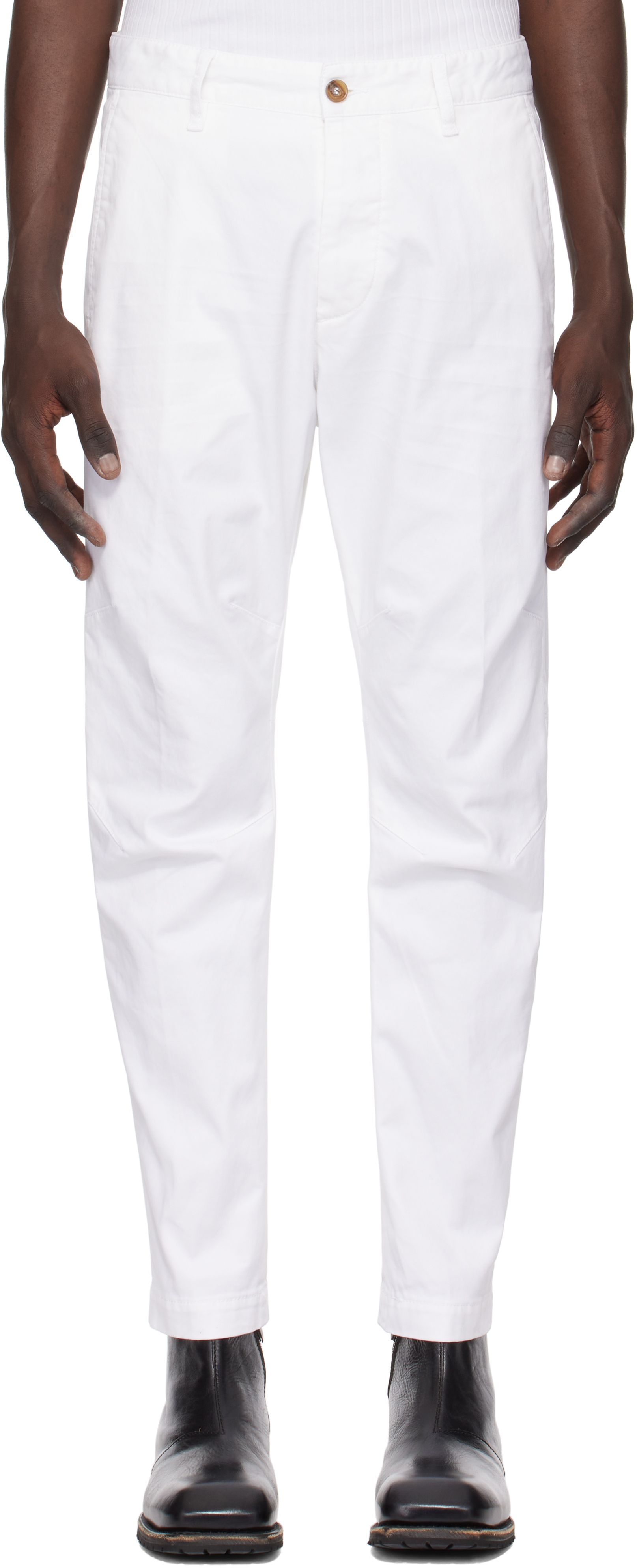 White Sexy Chino Trousers