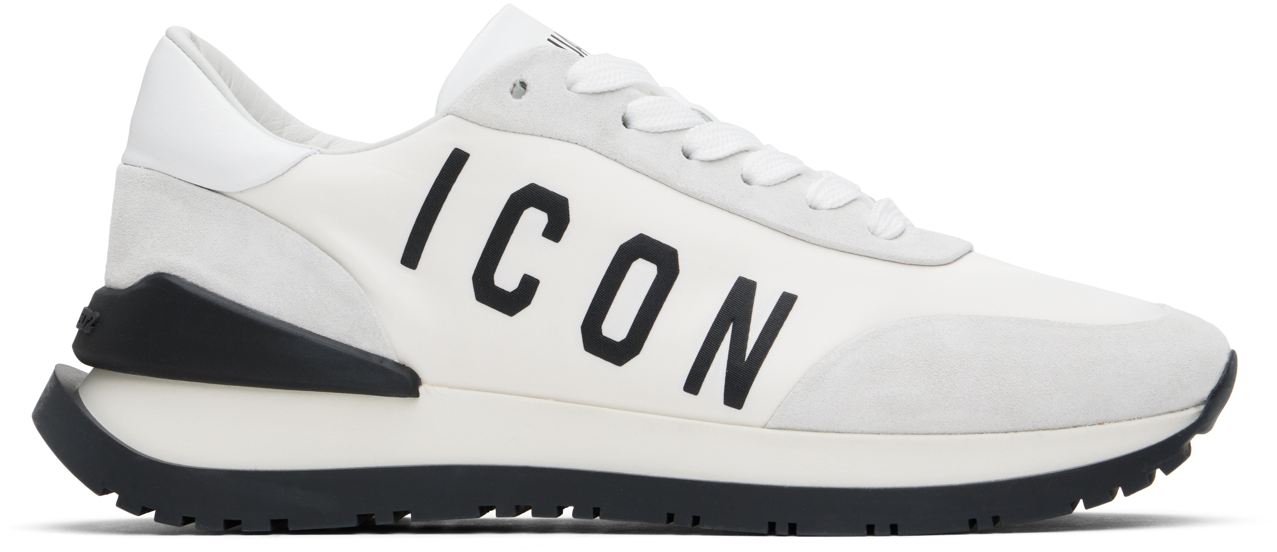 White & Gray 'Icon' Running Sneakers