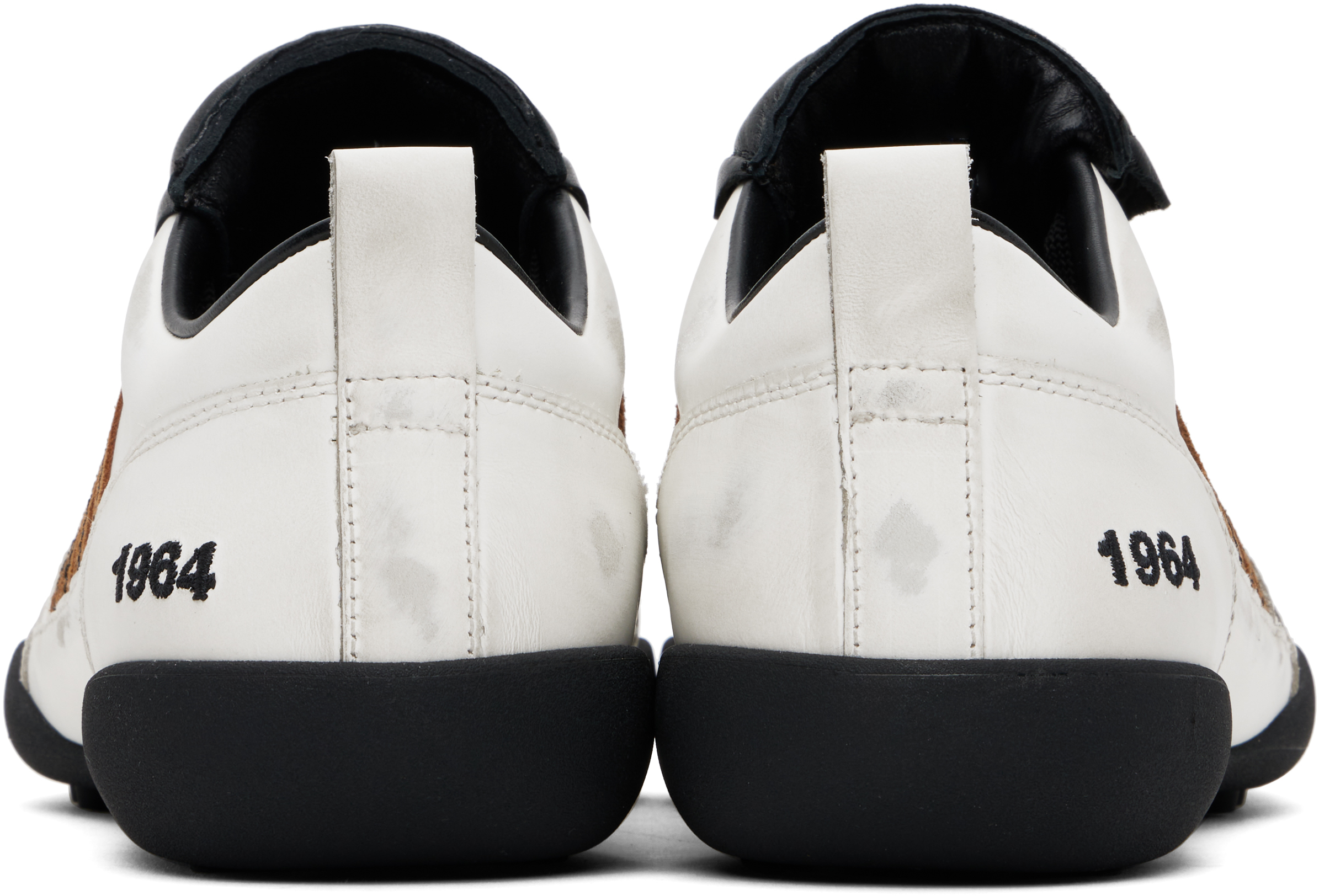 Dsquared2 Boxer Sneakers In Bianco Sporco+ocra