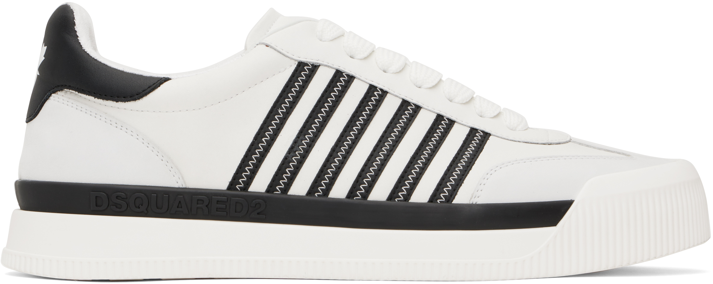 White & Black New Jersey Sneakers