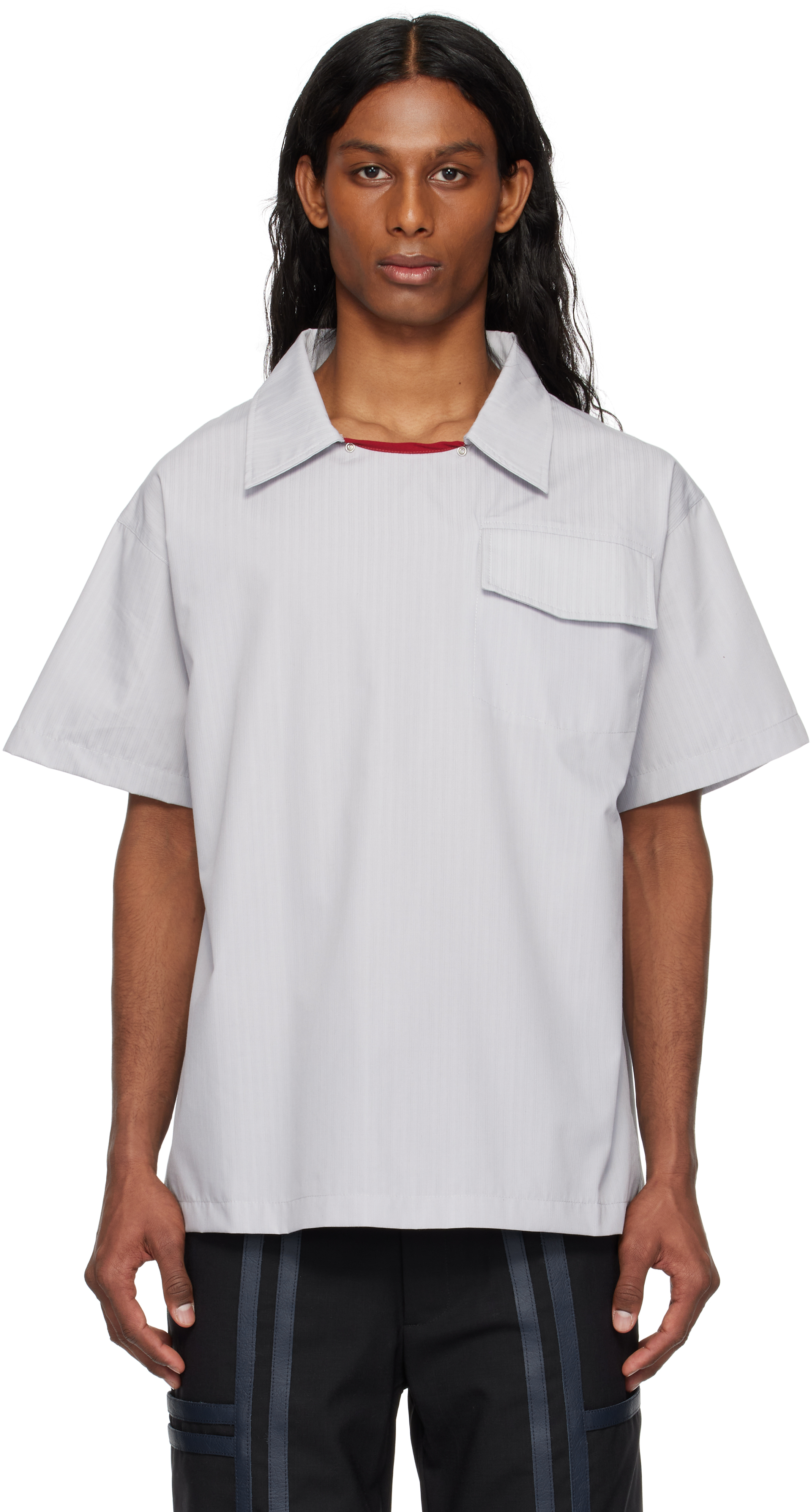 Gray Pull-Over Shirt