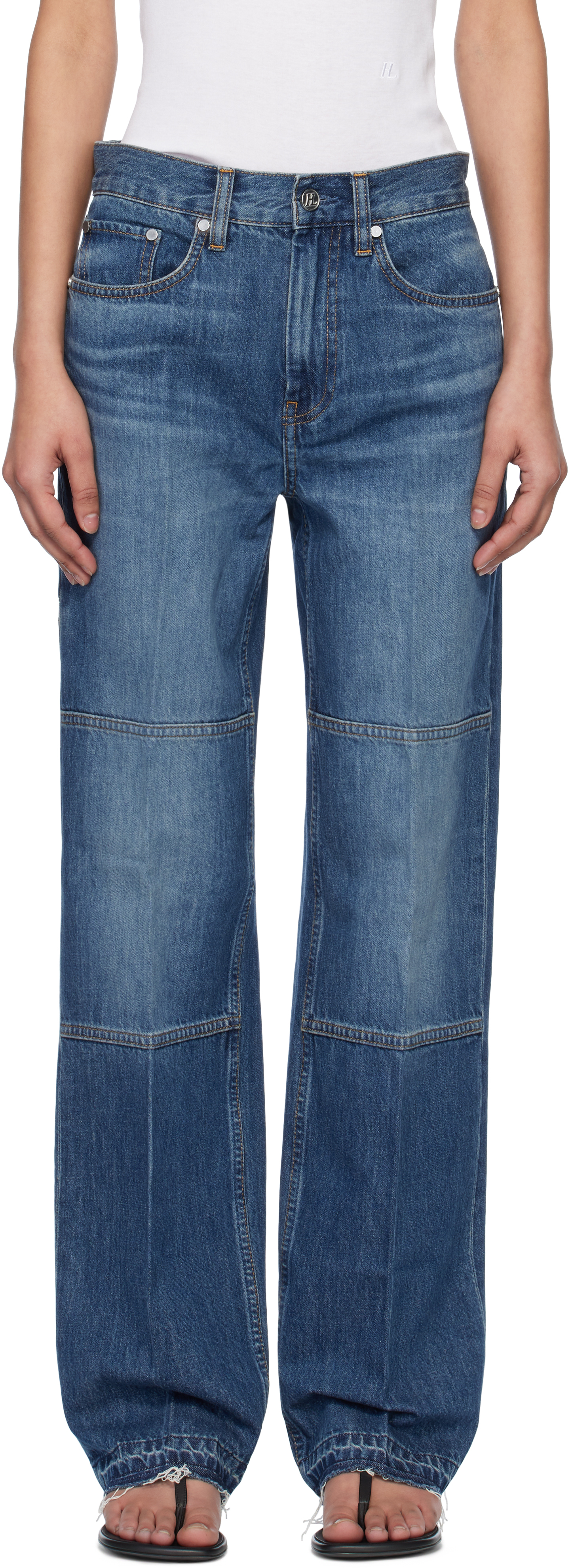 【関税込み】Helmut Lang ブルー カーペンタージーンズ 242154M186005_1.jpg