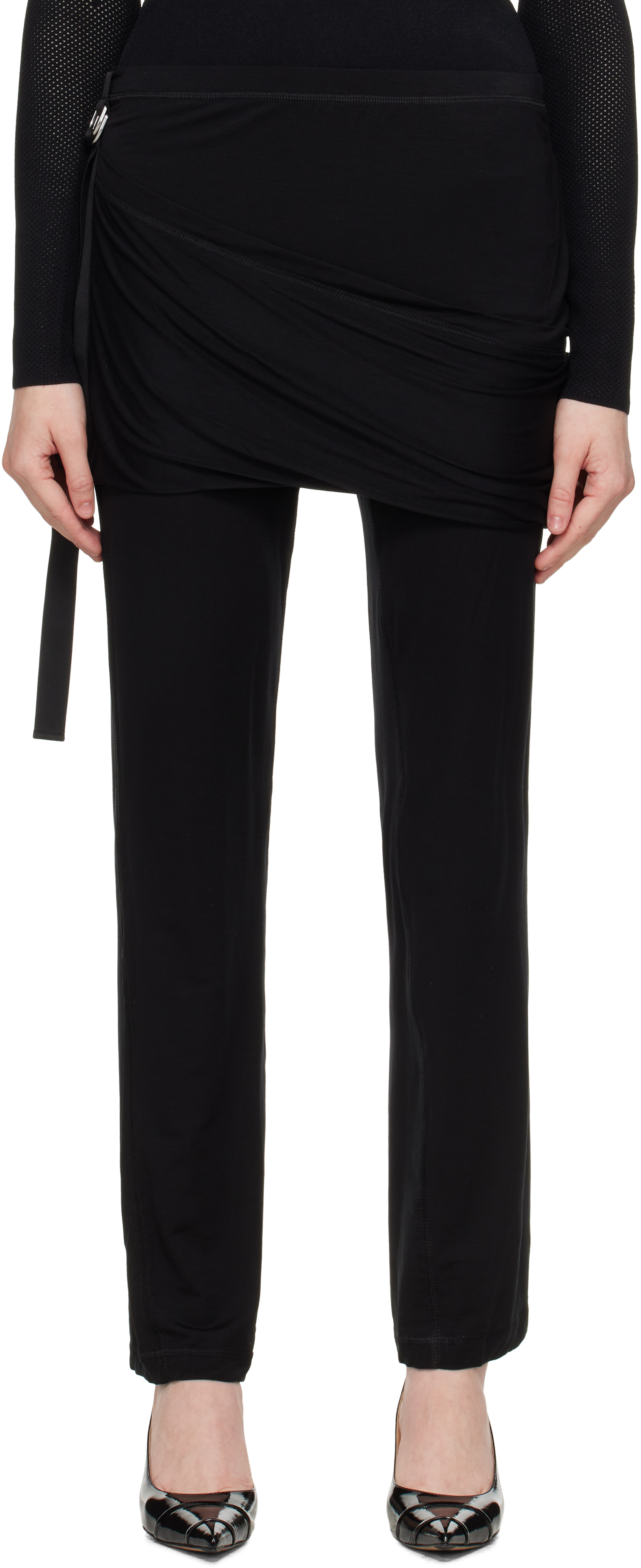 Helmut Lang Black Wind Lounge Trousers