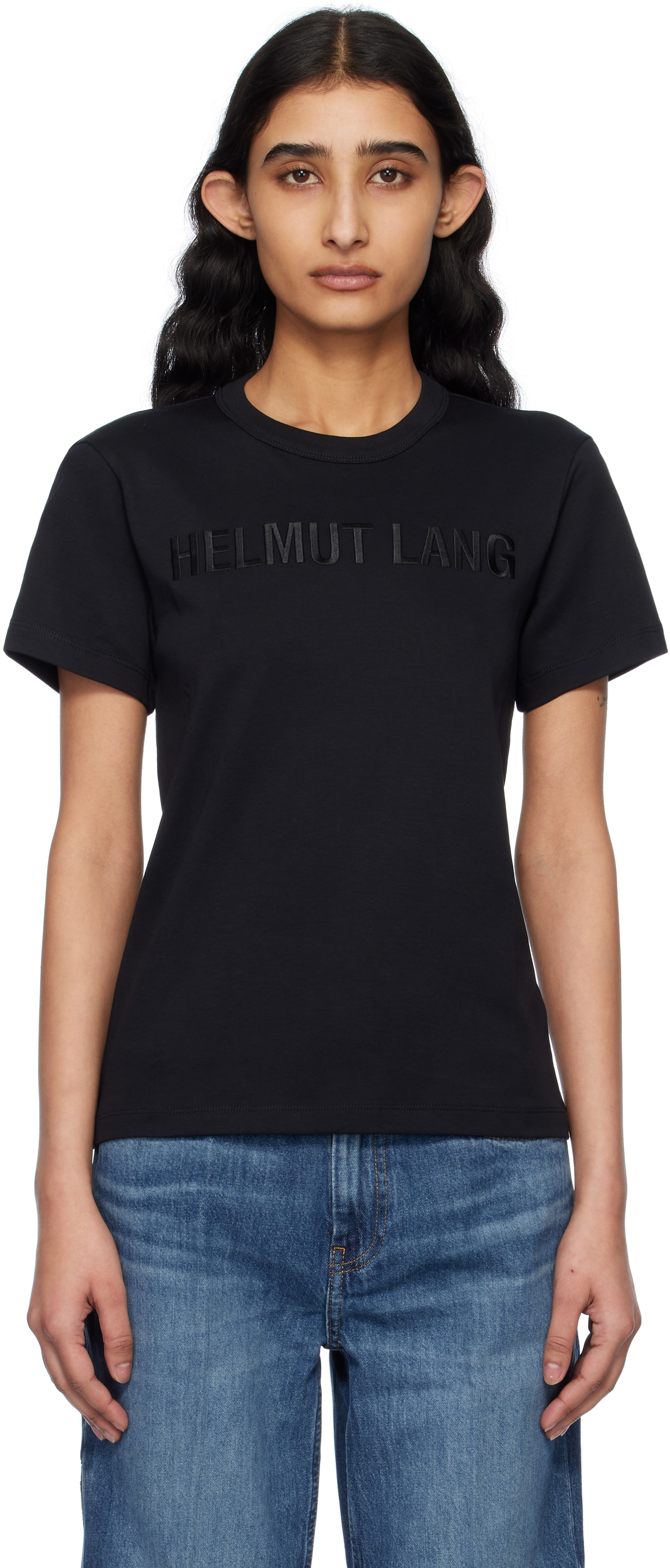 Black Slim Logo T-shirt